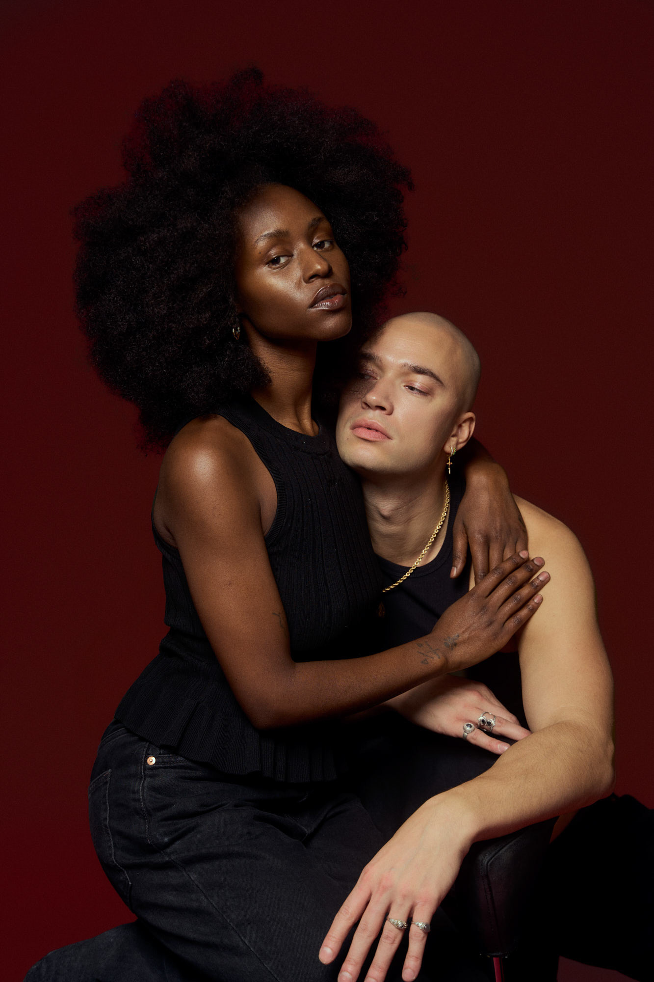 Couple portrait of Faithfull & Adam, Copenhagen, 2025