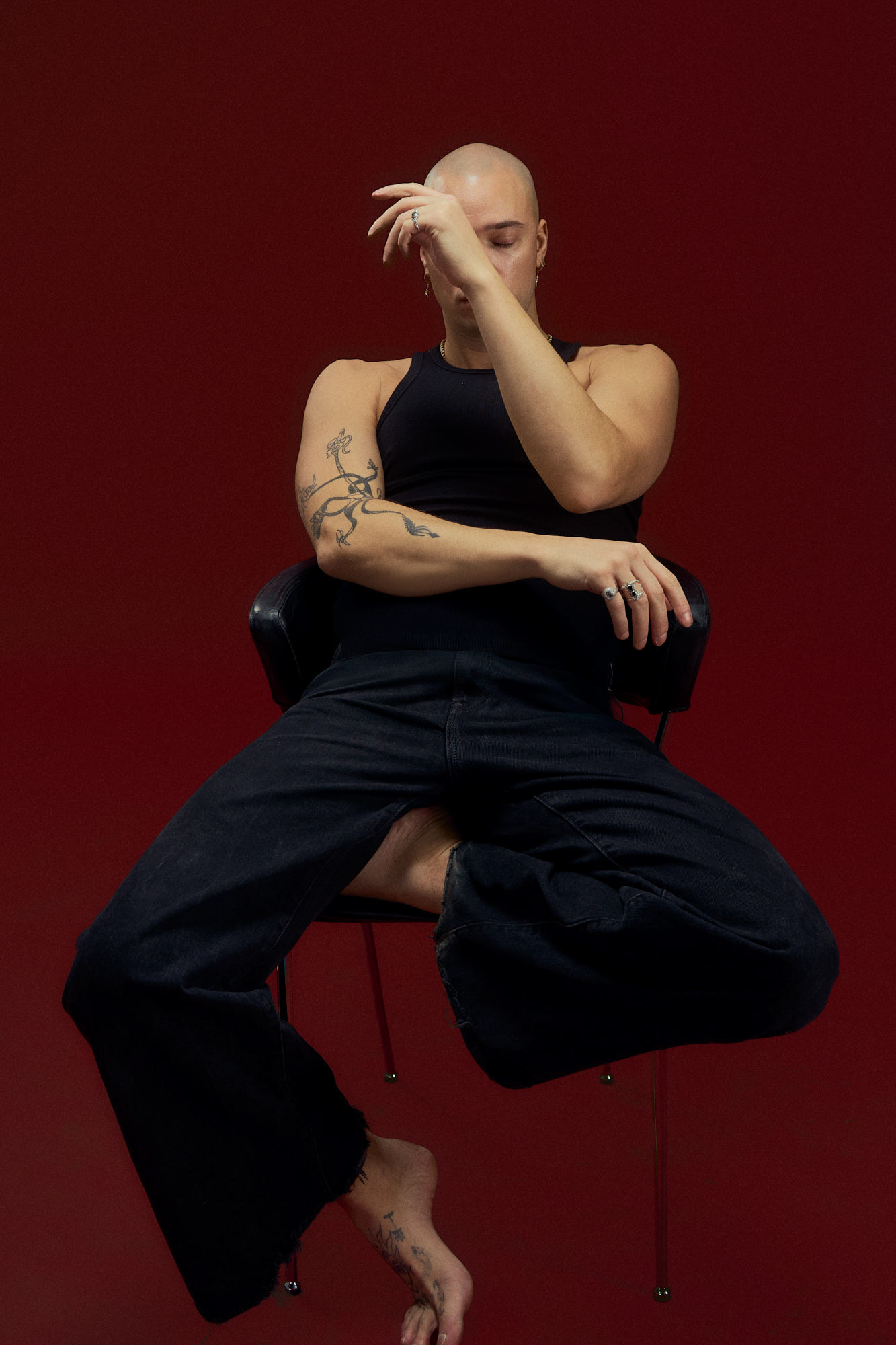 Portrait of Adam shot for Le Management, Copenhagen, 2025