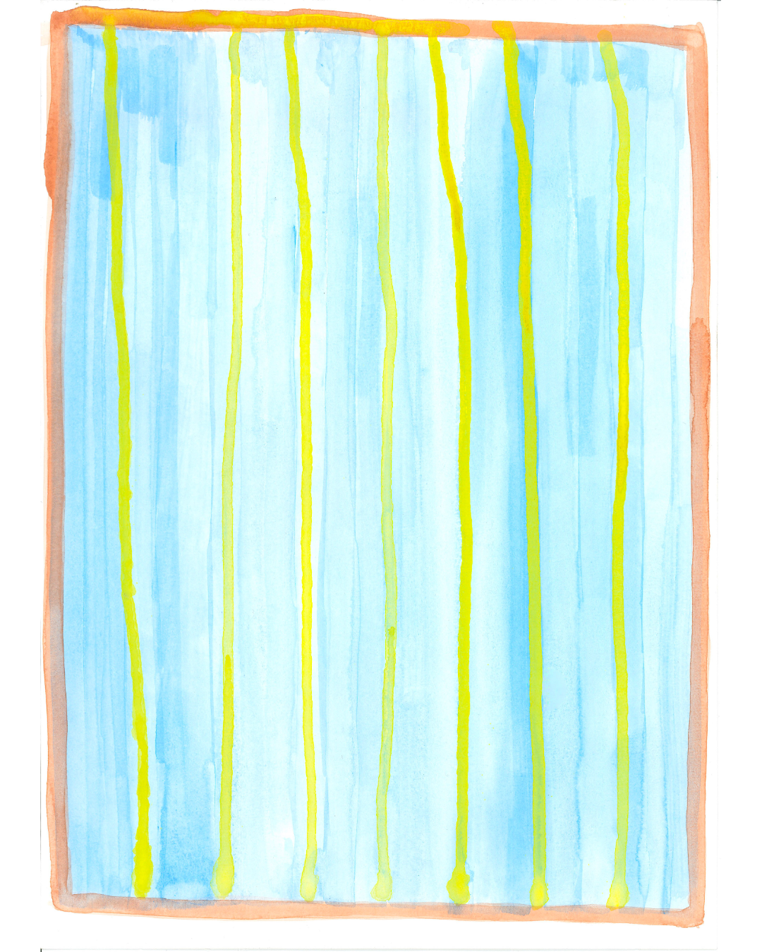 S/t, 2024. Gouache y acuarela sobre papel 300 gr, blanco natural y libre de ácidos. 35 x 25 cm. (enmarcada, consultar precio)