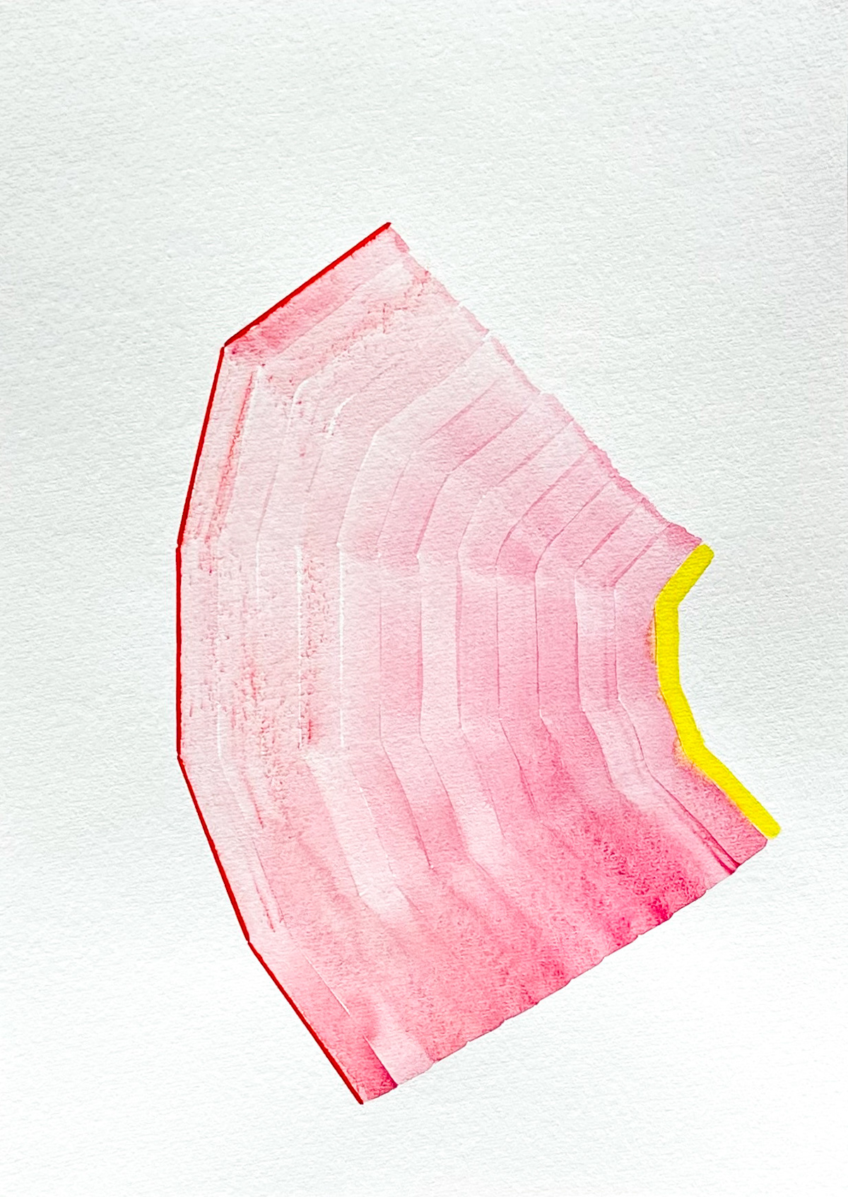 S/t, 2024. Gouache y marcador de acuarela sobre papel 300 gr, blanco natural y libre de ácidos. 35 x 25 cm. (150 dólares)