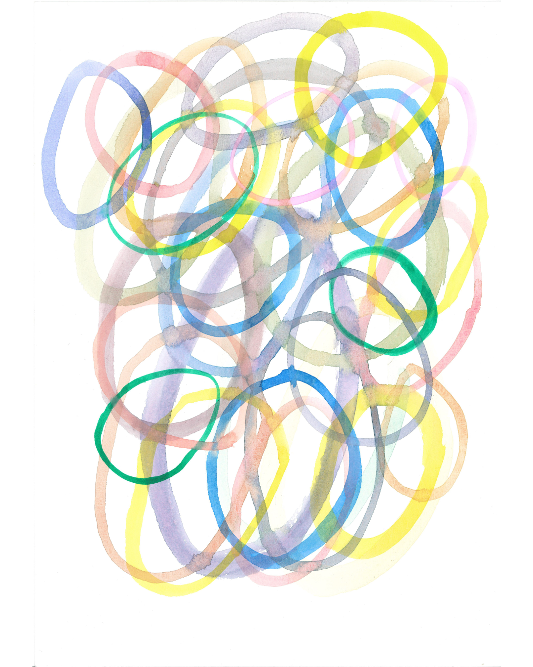 S/t, 2024. Gouache, acuarela y tinta sobre papel 300 gr, blanco natural y libre de ácidos. 35 x 25 cm. (enmarcada, consultar precio)