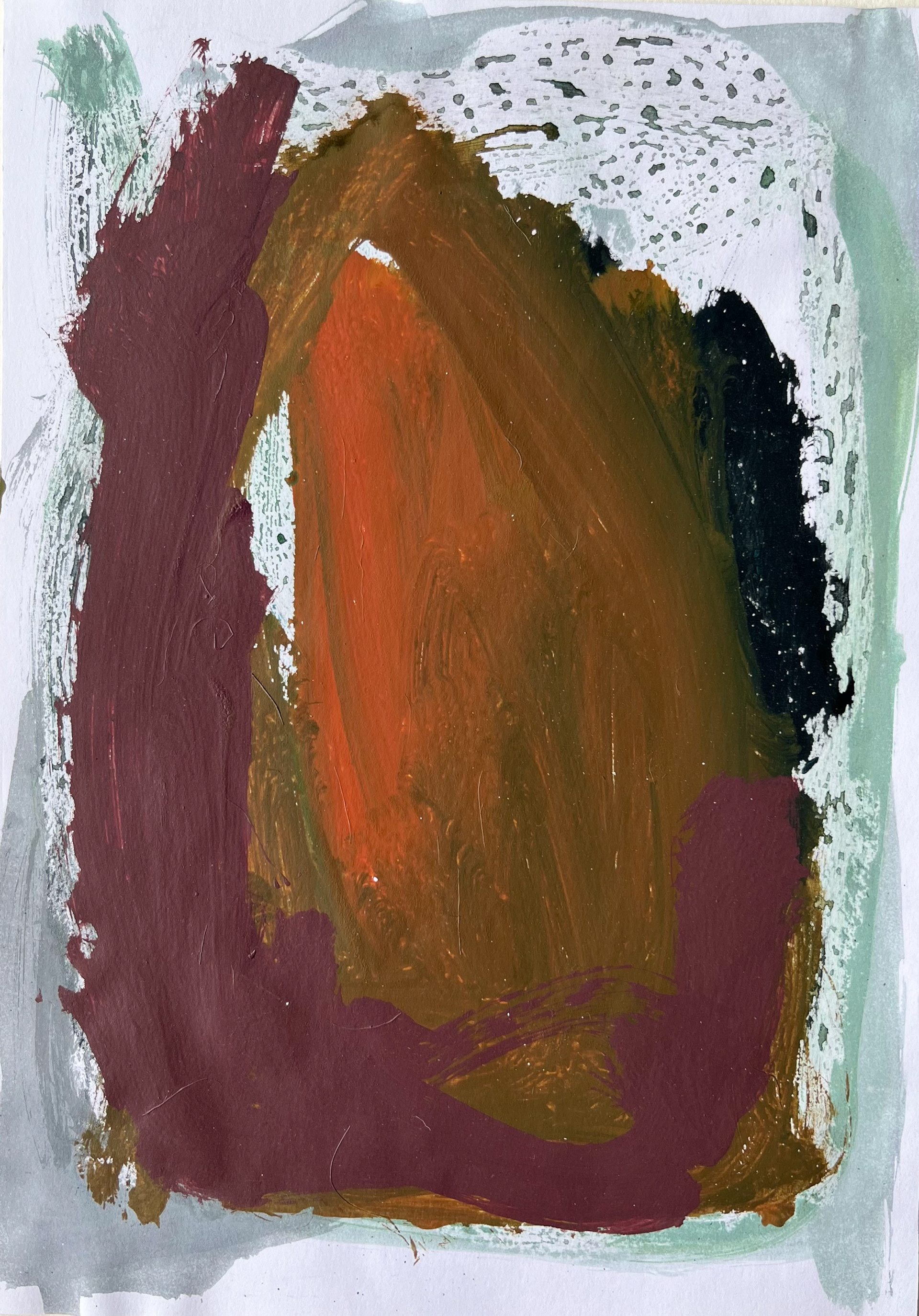 S/t., 2013. Acrílico sobre papel. 29,7 x 21 cm. (25 dólares)