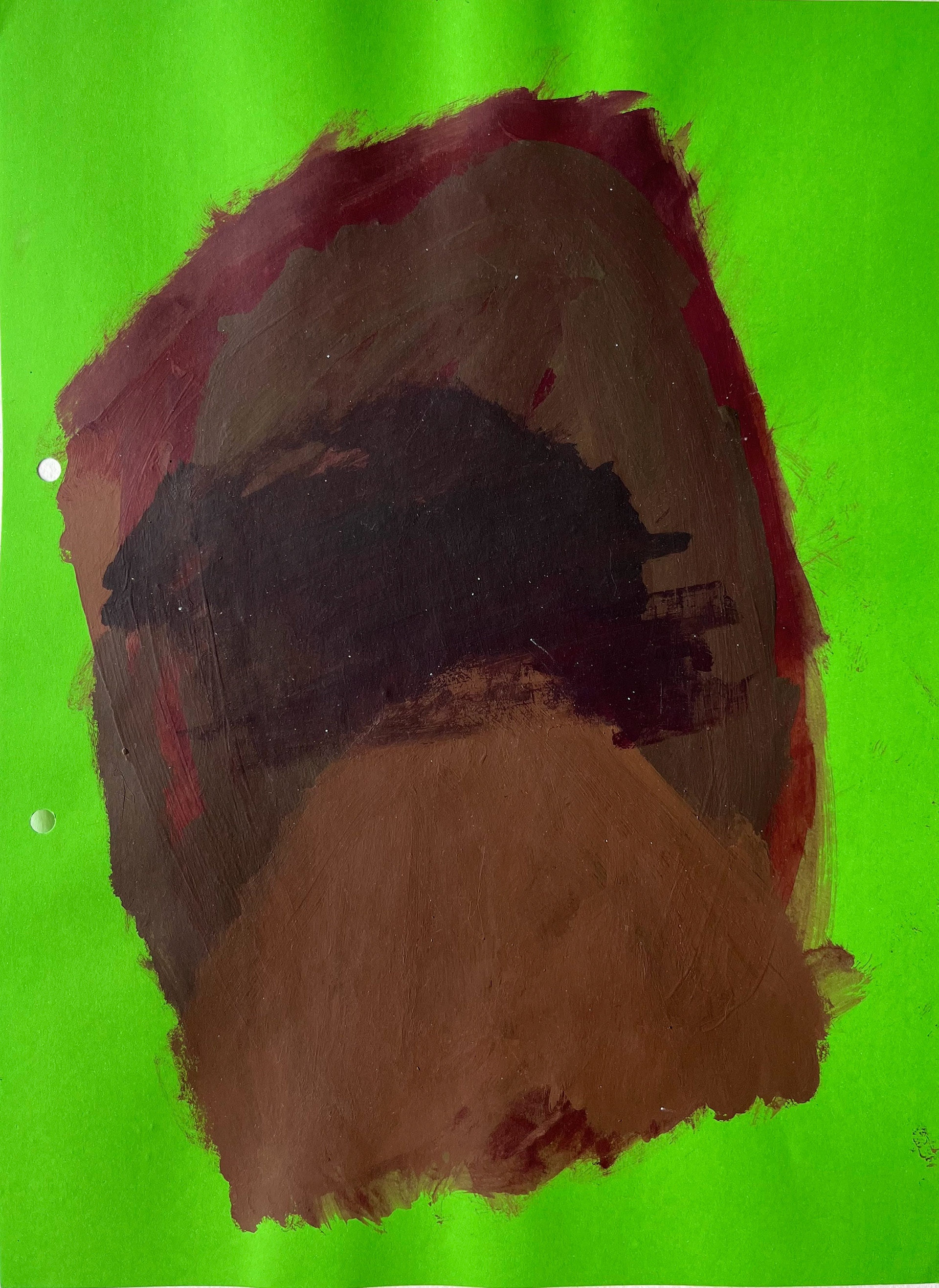 S/t., 2013. Acrílico sobre cartulina color. 29,7 x 22 cm. (25 dólares)
