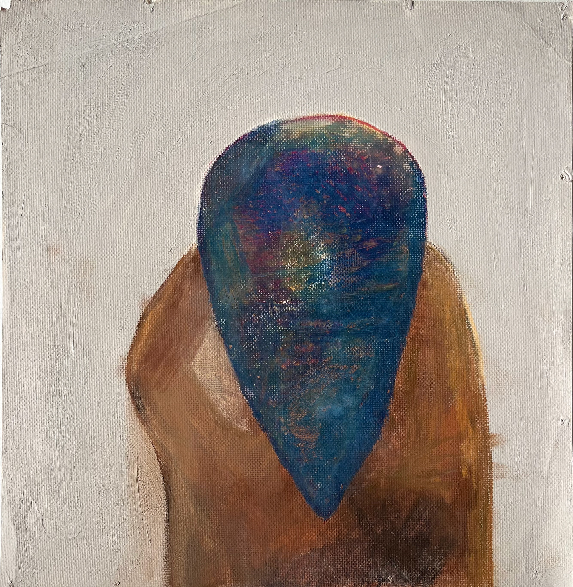 Girl you know it's true, 2013. Acrílico, óleo y tiza pastel,  lápiz dermográfico, sobre papel Grumbaucher. 28,5 x 28 cm. (150 dólares)