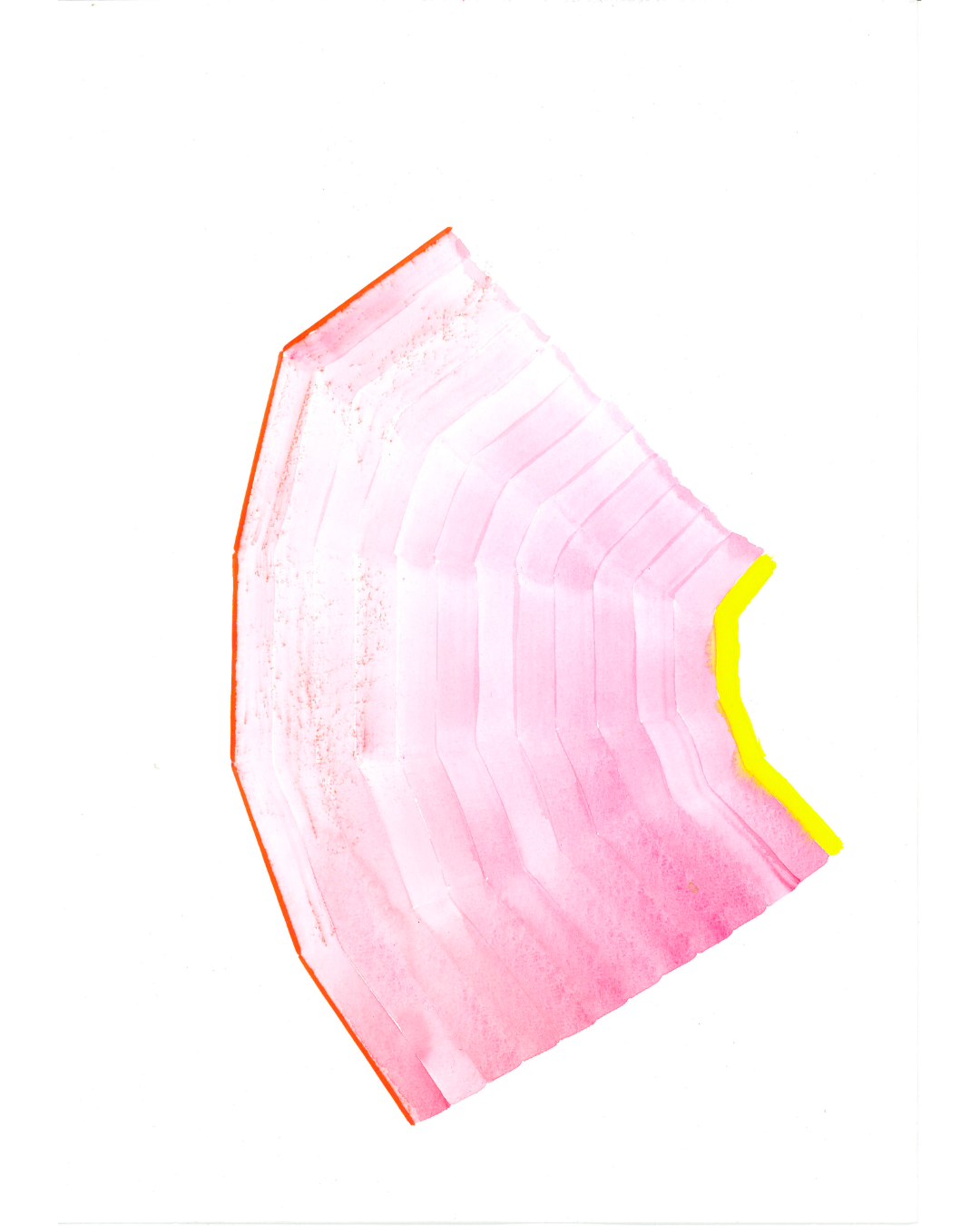 S/t, 2024. Gouache y marcador de acuarela sobre papel 300 gr, blanco natural y libre de ácidos. 35 x 25 cm. (enmarcada, consultar precio)