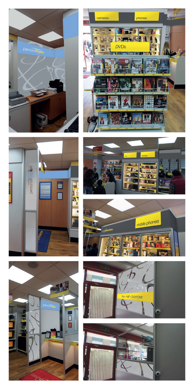 Cash Converters store internal re-design mock-up