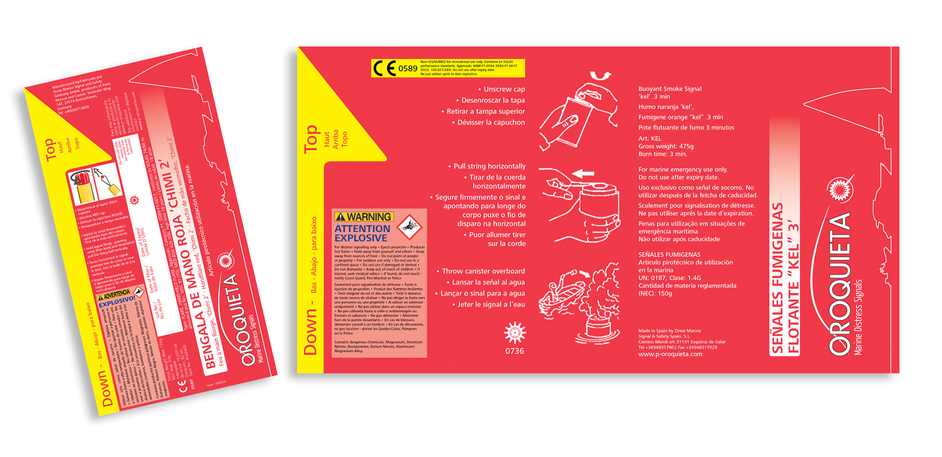 Oroquieta smoke label