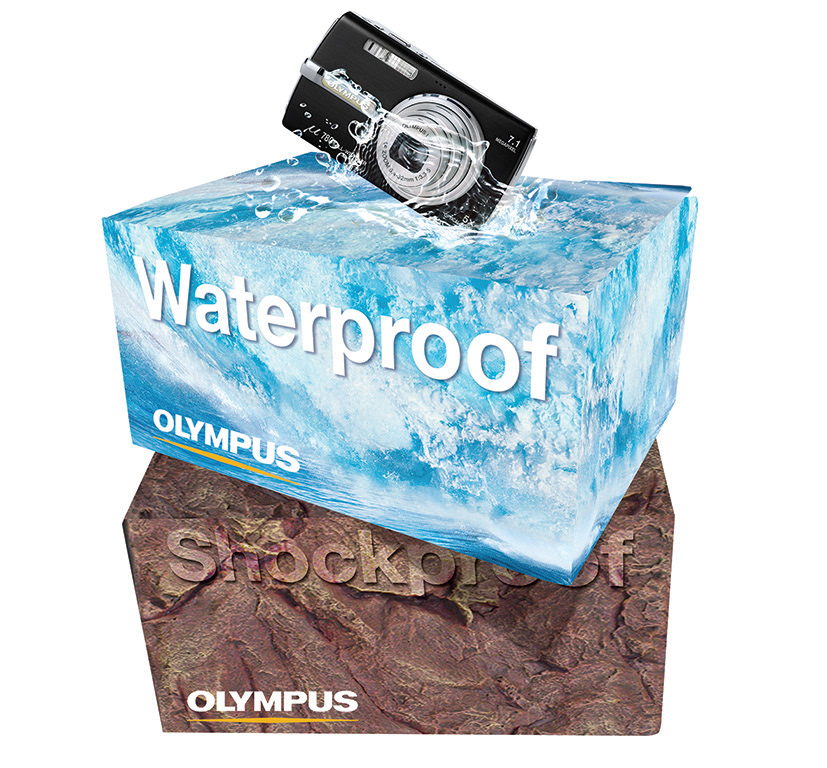 Olympus camera POS mock-up