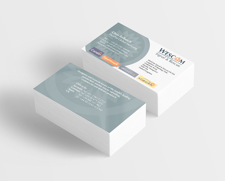 WesCom Signal & Rescue business cards