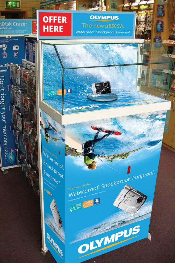 Olympus cameras gondola end mock-up