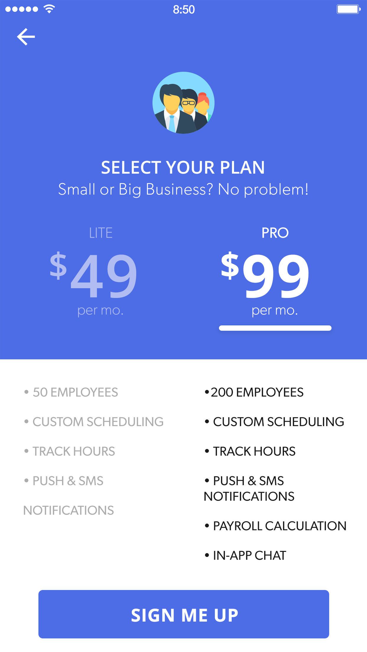 Select Plan $99