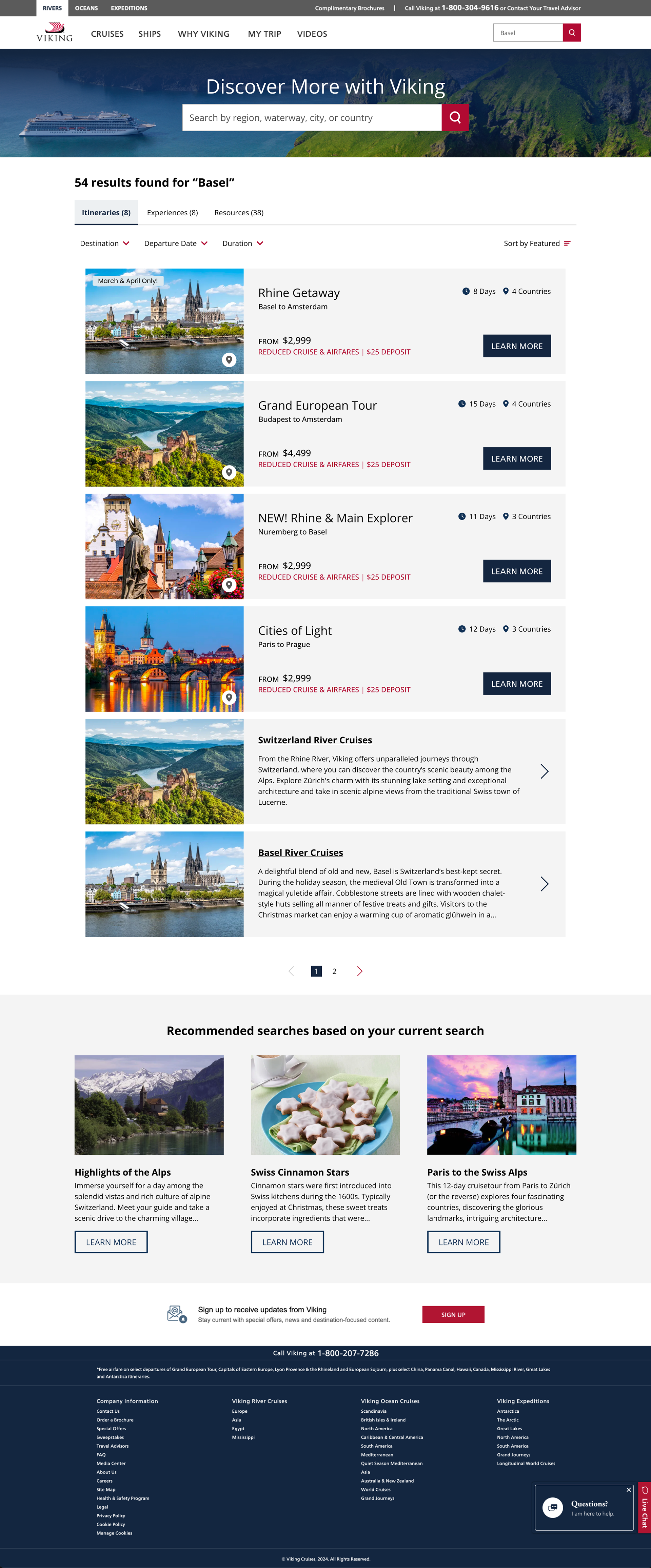 Itineraries Based Results