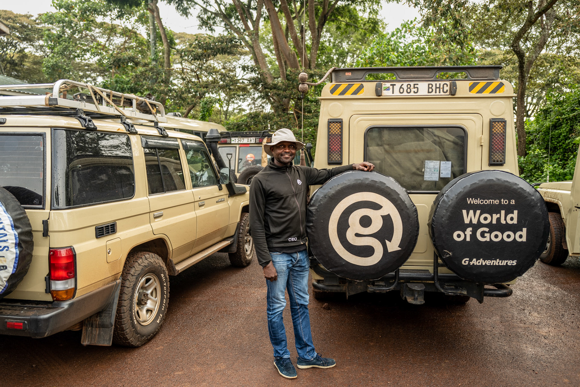 Moses at Ngoronongoro LandCruiser