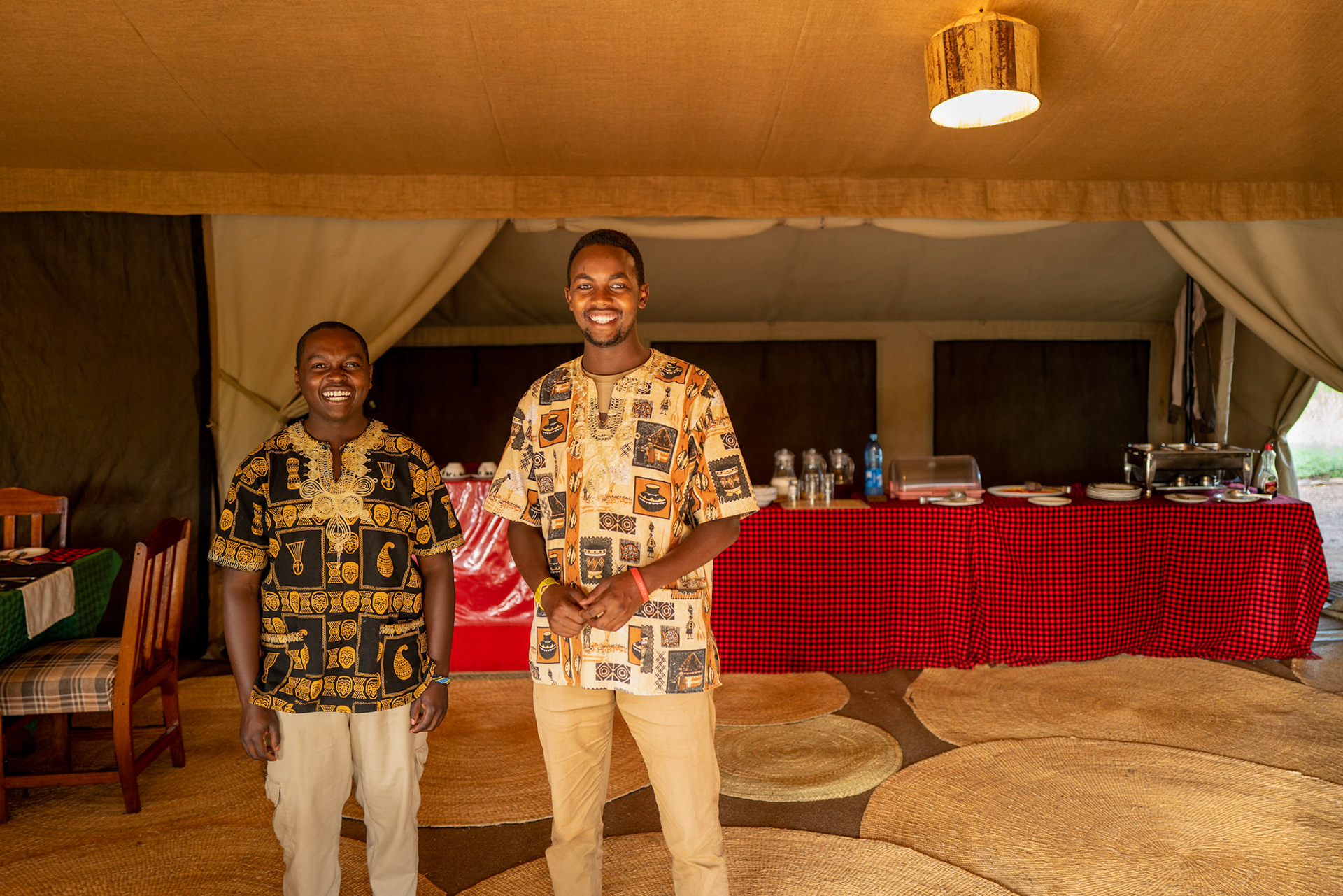 Servers at Tortillis Camp, Serengeti Tanzania
