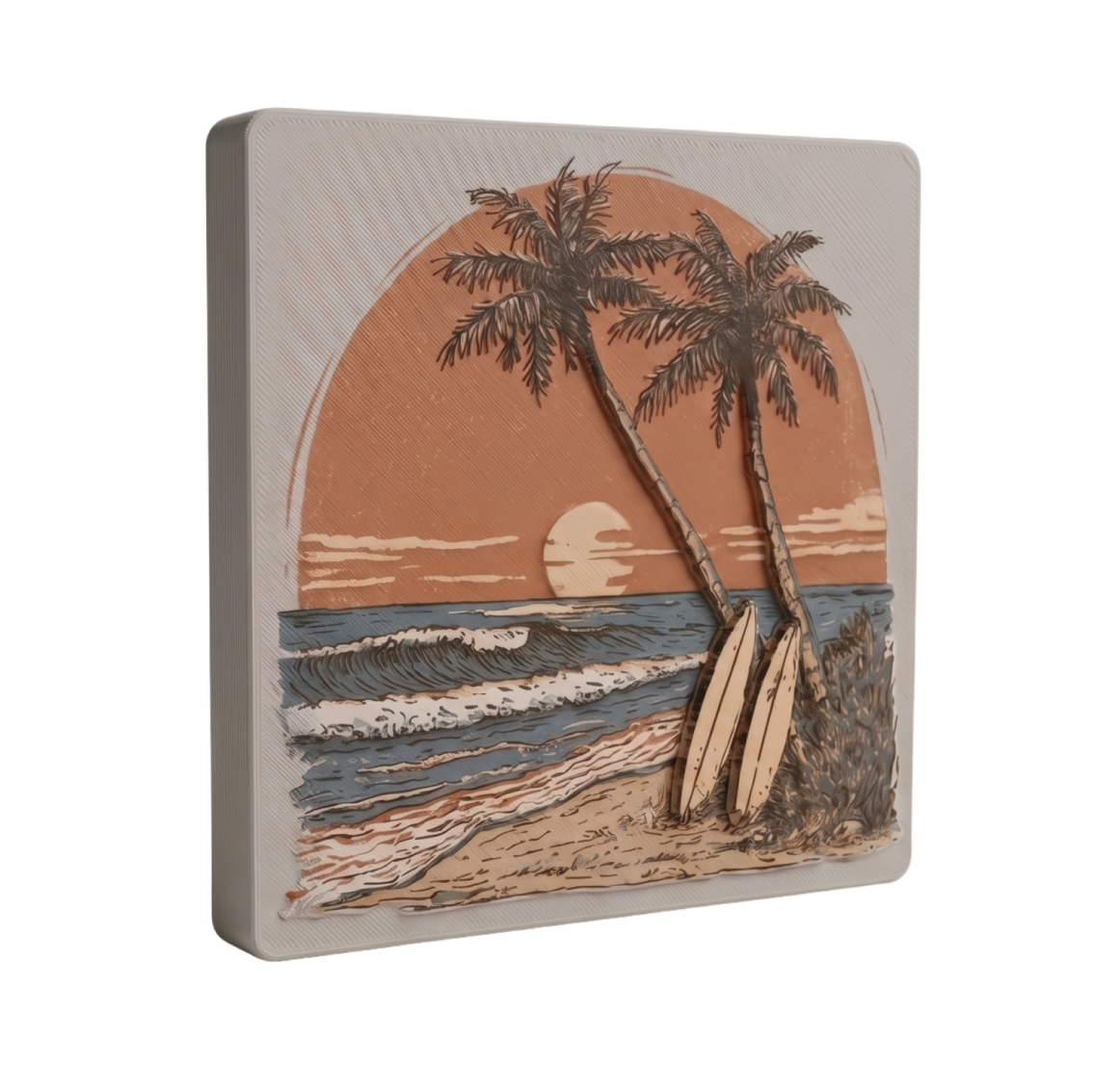 Cena boho - surf e oceano