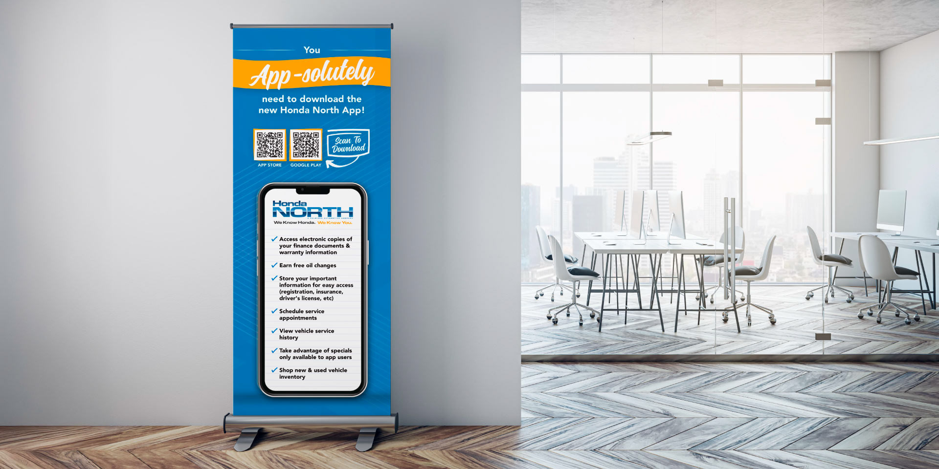 Retractable Banner Design by Hallie Woodham