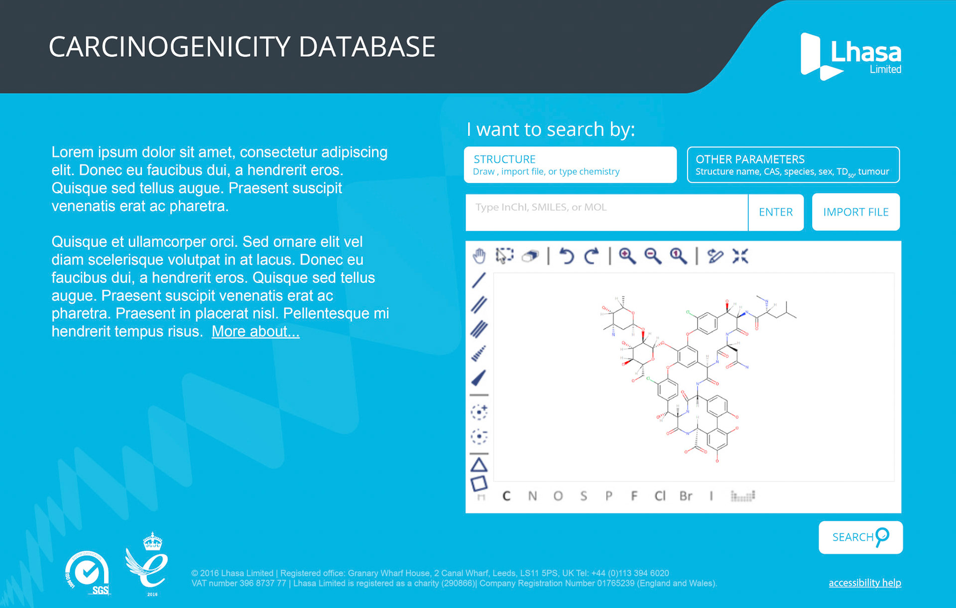 Homepage: graphic search