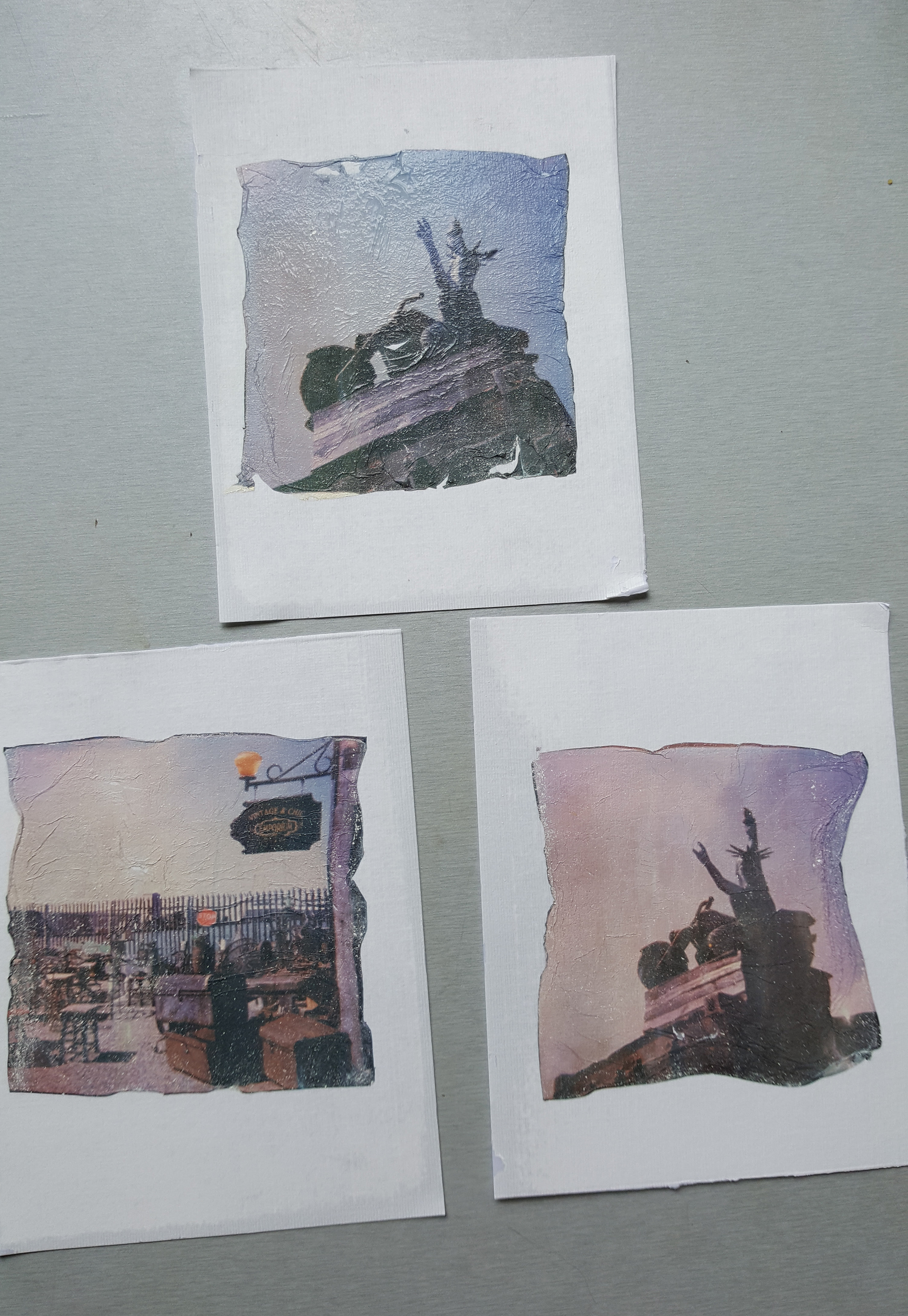 As you can see each image comes off its film in a different way, with its own unique creases, tears and holes.