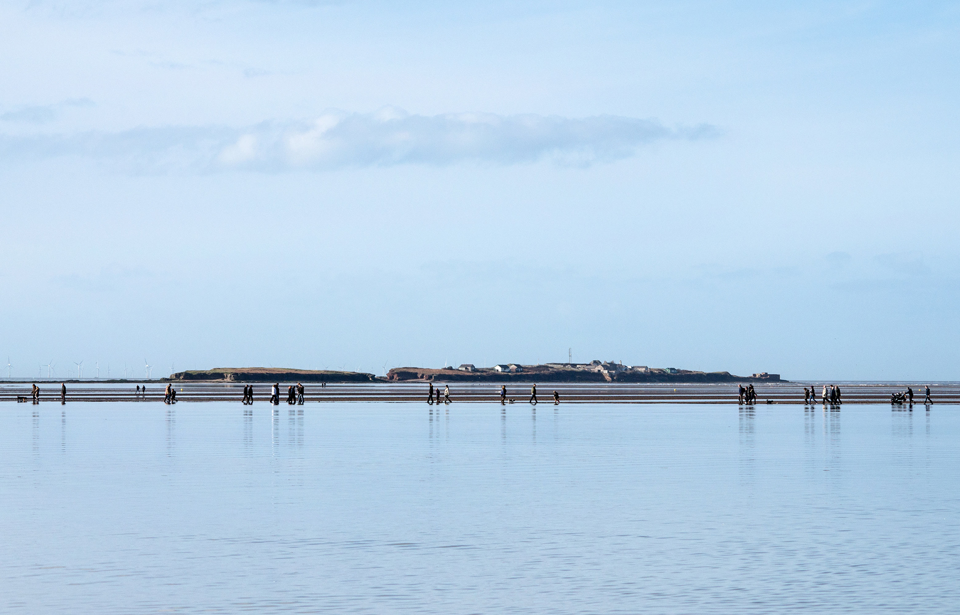 Walking on Water West Kirby 16x12 Fine Art Print £30.00 In a white mount and backboard