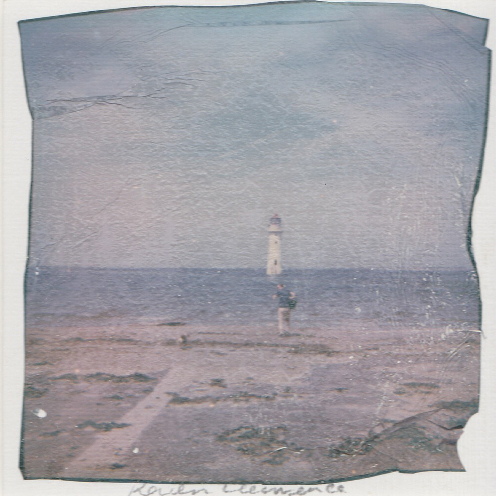 Fort Perch Lighthouse New Brighton     Polaroid Lift onto Watercolour Paper