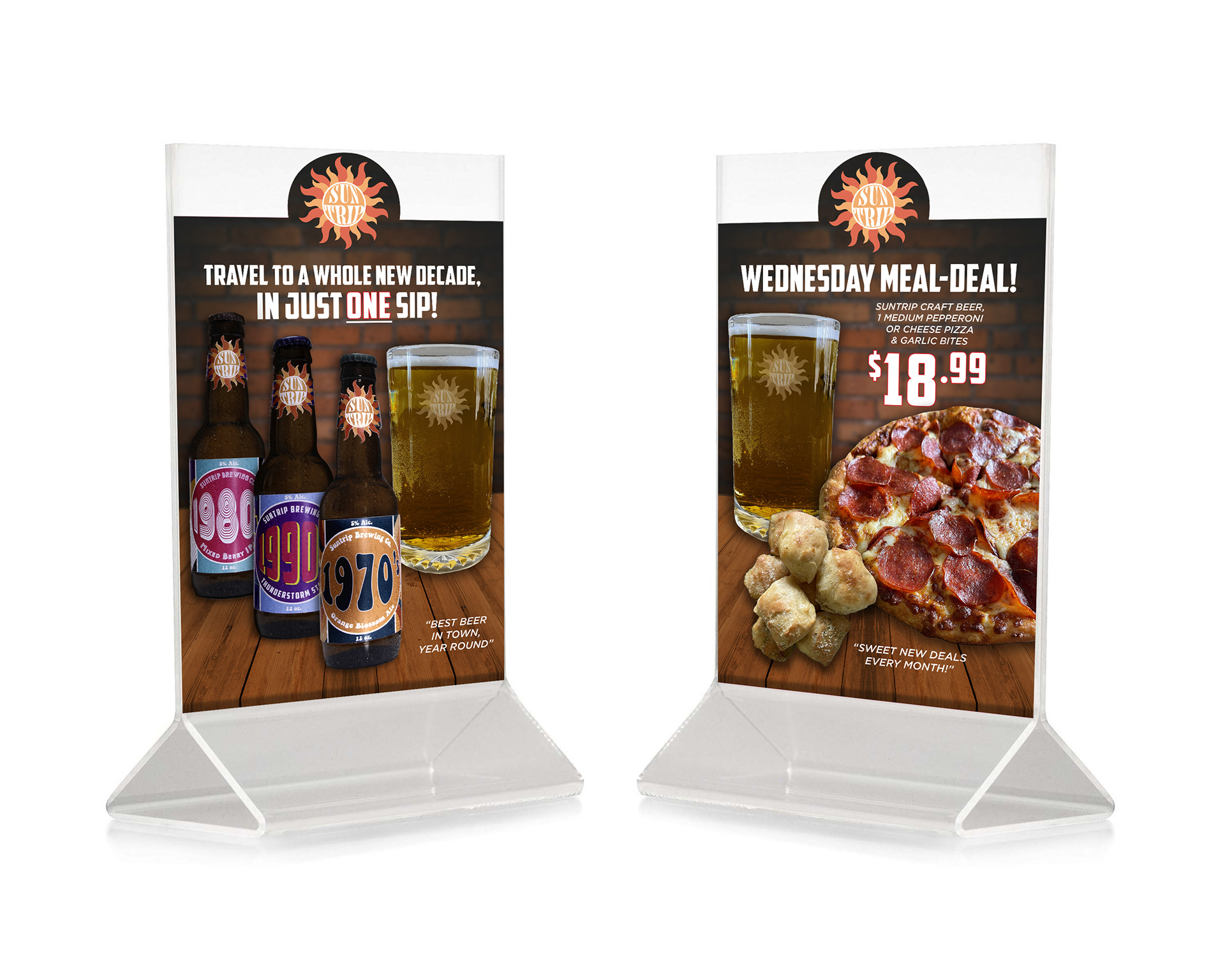 Front & Back Table Talker