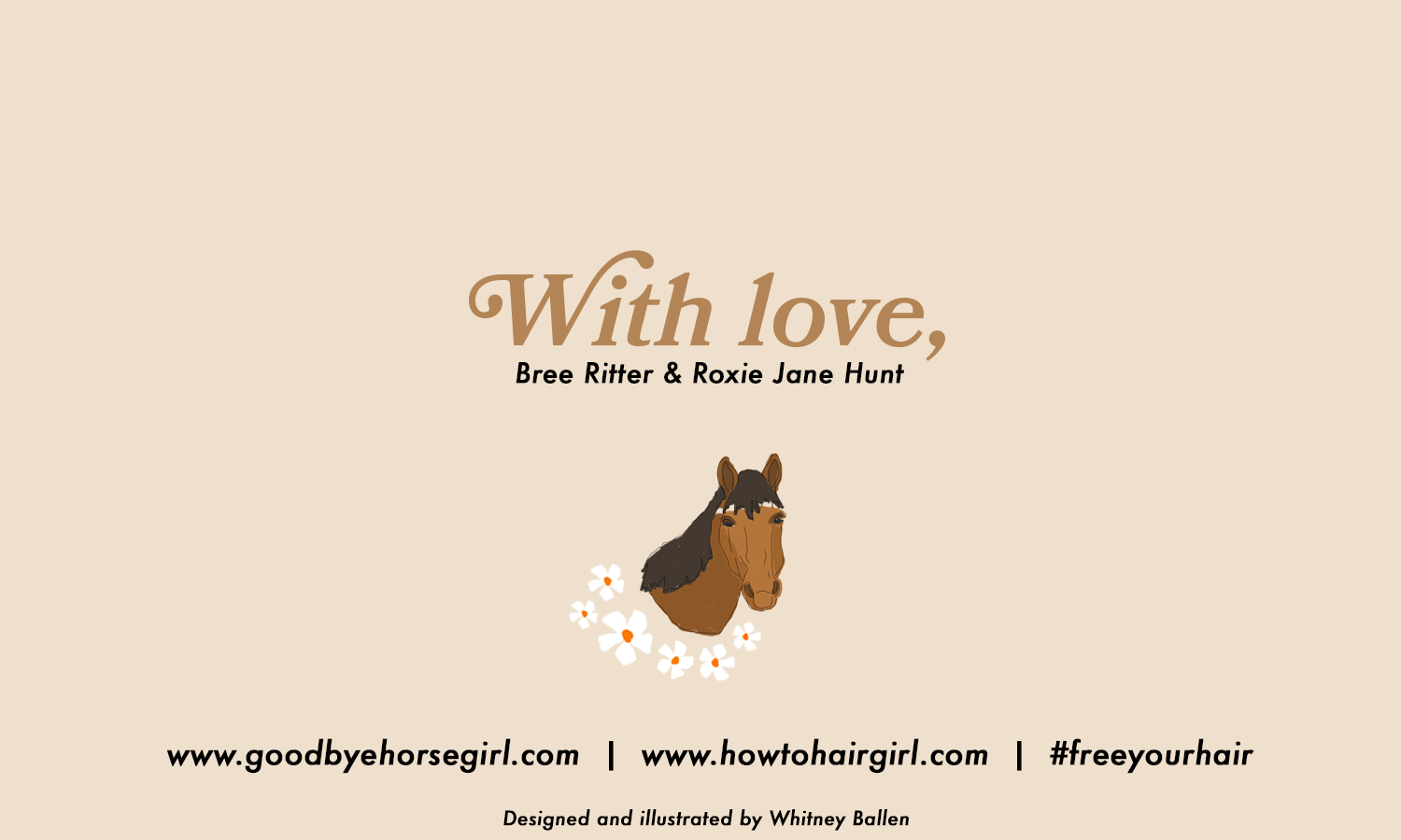 Product Booklet for Goodbye Horsegirl Brush Release