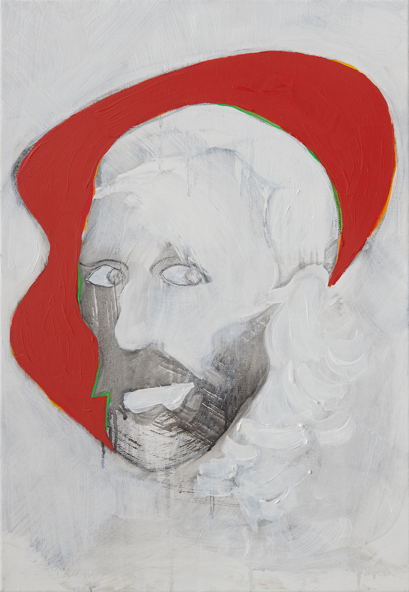 "Dojenie Van Gogha", 2012 akryl, olej, 55 x 38 cm