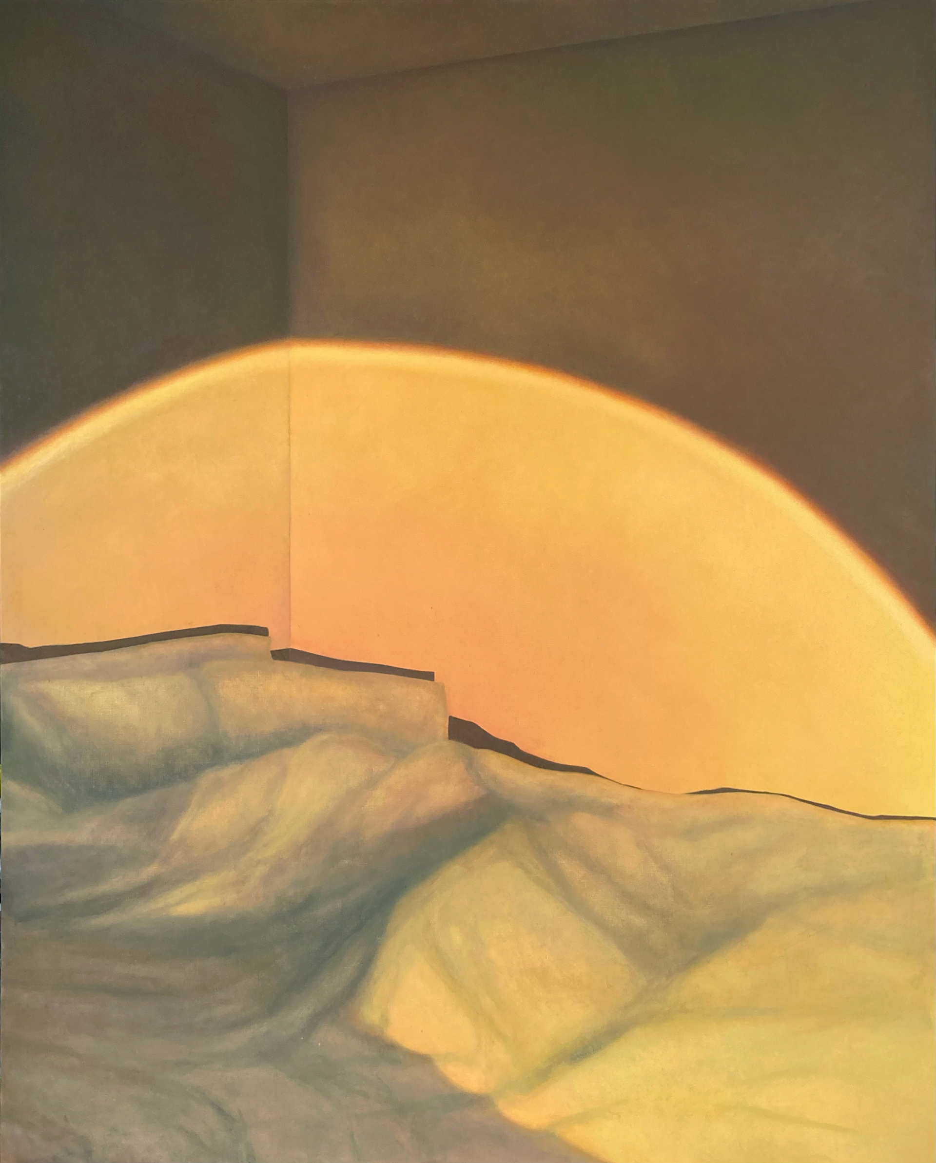 Sunset lamp, oil on canvas, 200x160 cm, 2025 / Sunset lamp, olej na płótnie, 200x160 cm, 2025