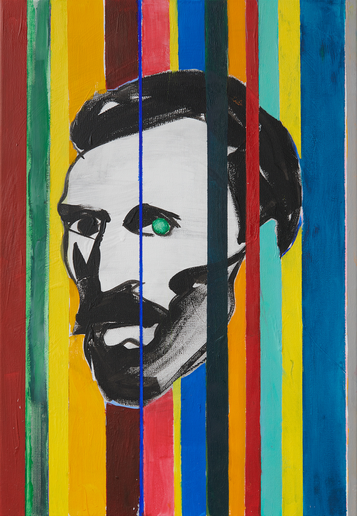 "Dojenie Van Gogha", 2012 akryl, olej, 55 x 38 cm