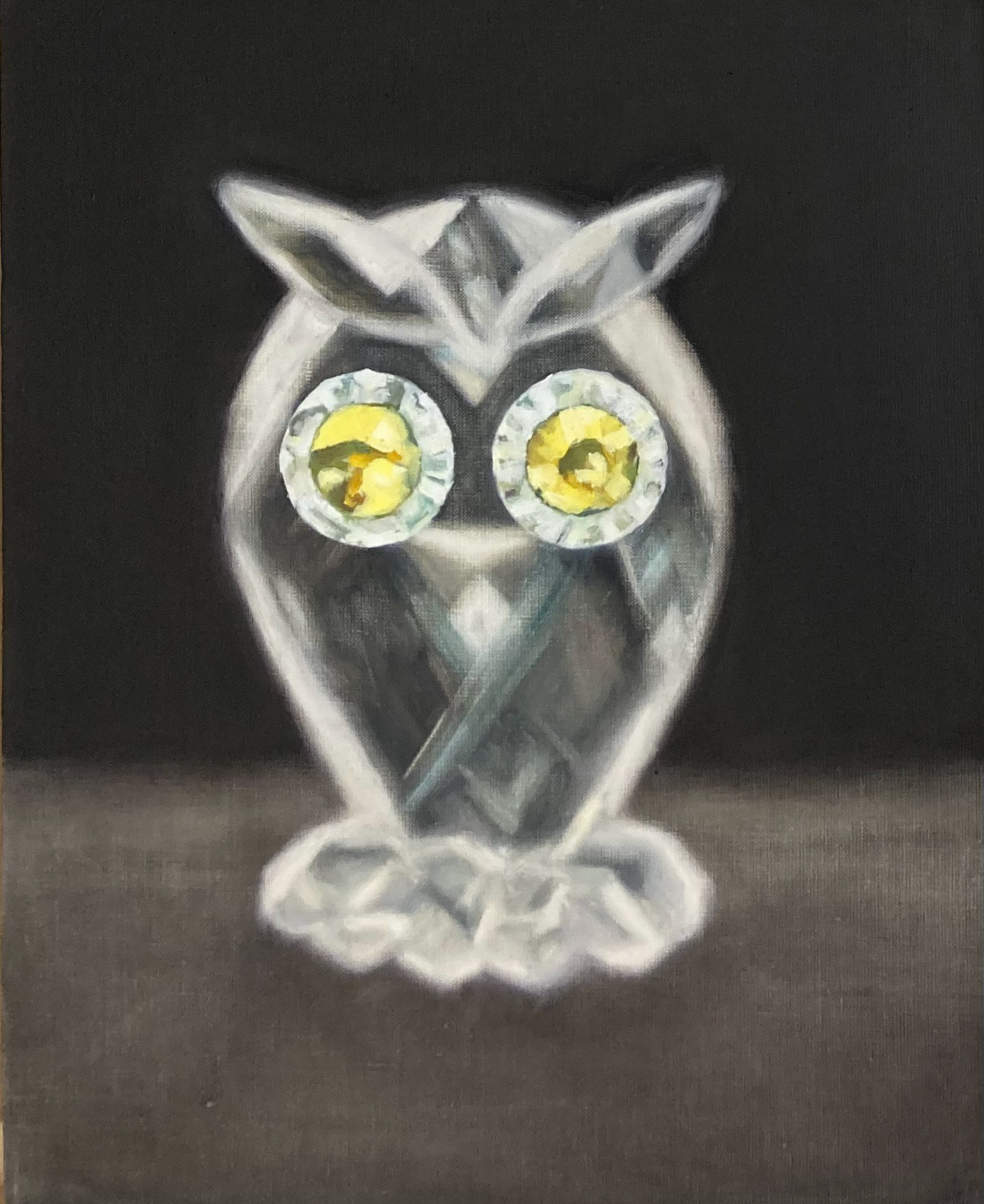Night watch, oil on canvas, 50x40 cm, 2022 / Nocny patrol, olej na płótnie, 50x40 cm, 2022