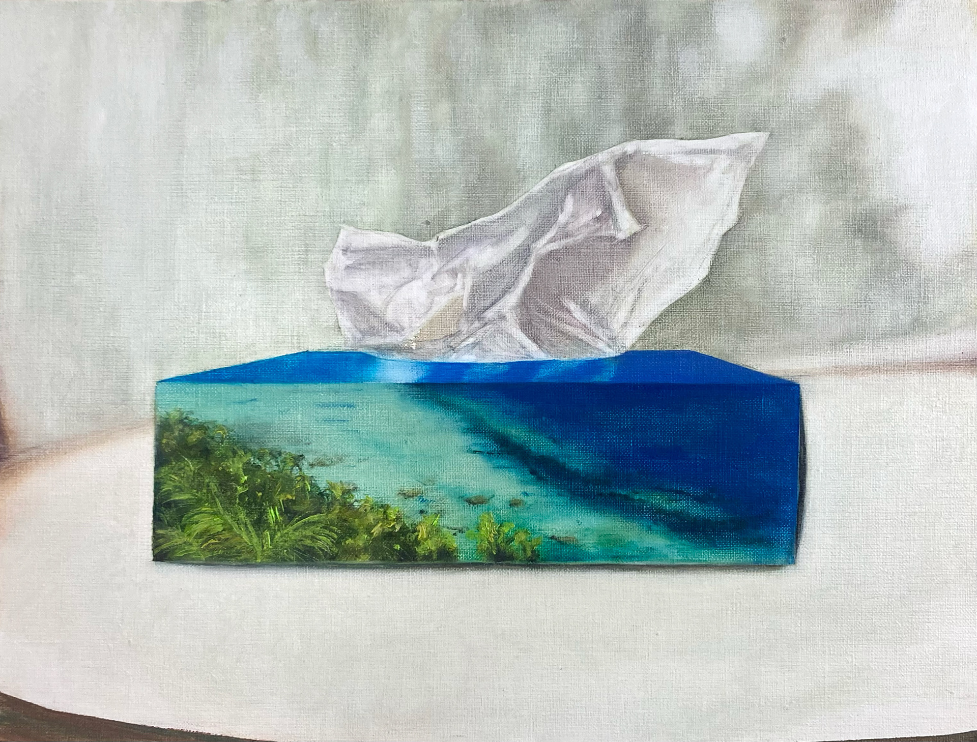 Alouette, oil on canvas, 30x40 cm, 2025 / Alouette, olej na płótnie, 30x40 cm, 2025