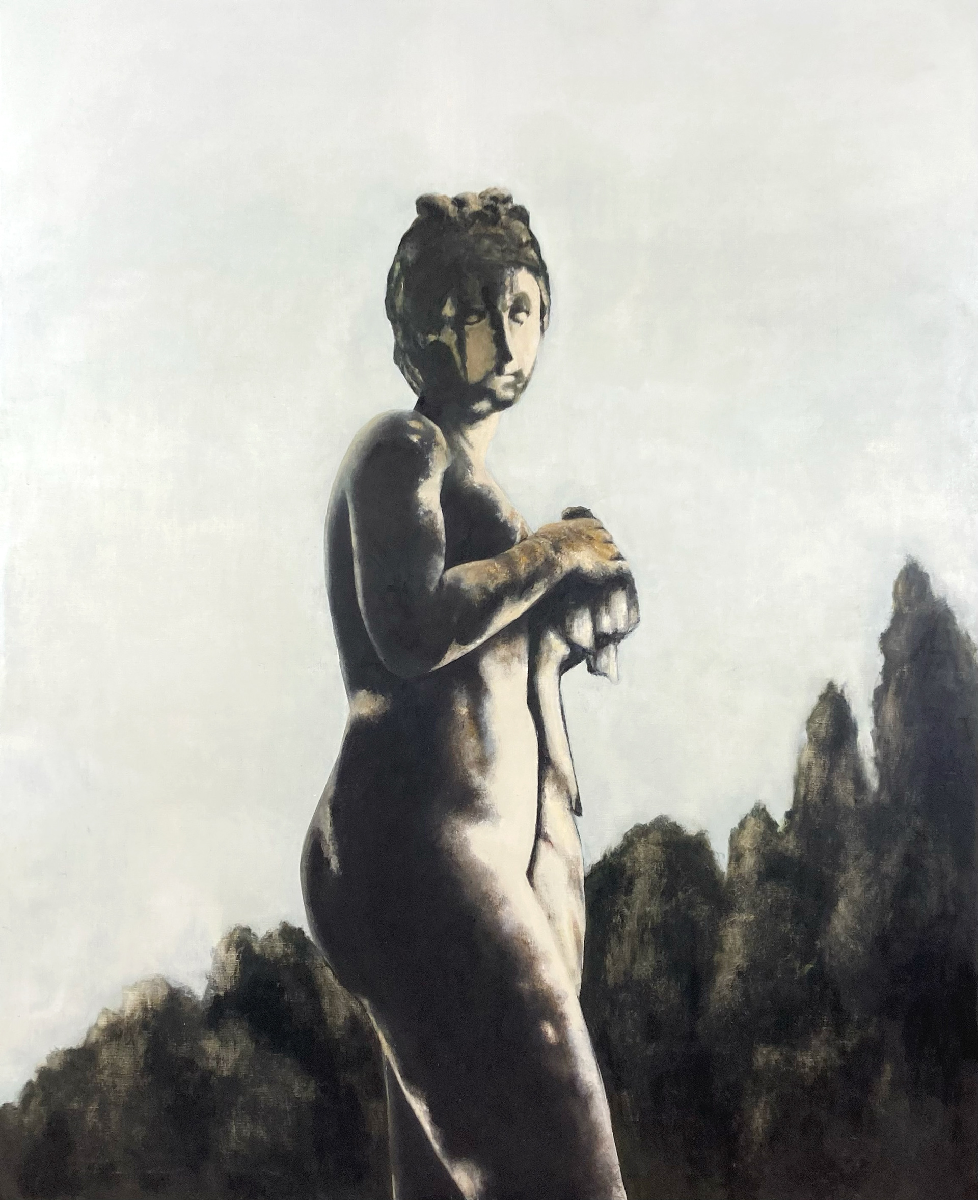 Habitat (III), oil on canvas, 160x130 cm, 2024 / Habitat (III), olej na płótnie, 160x130 cm, 2024