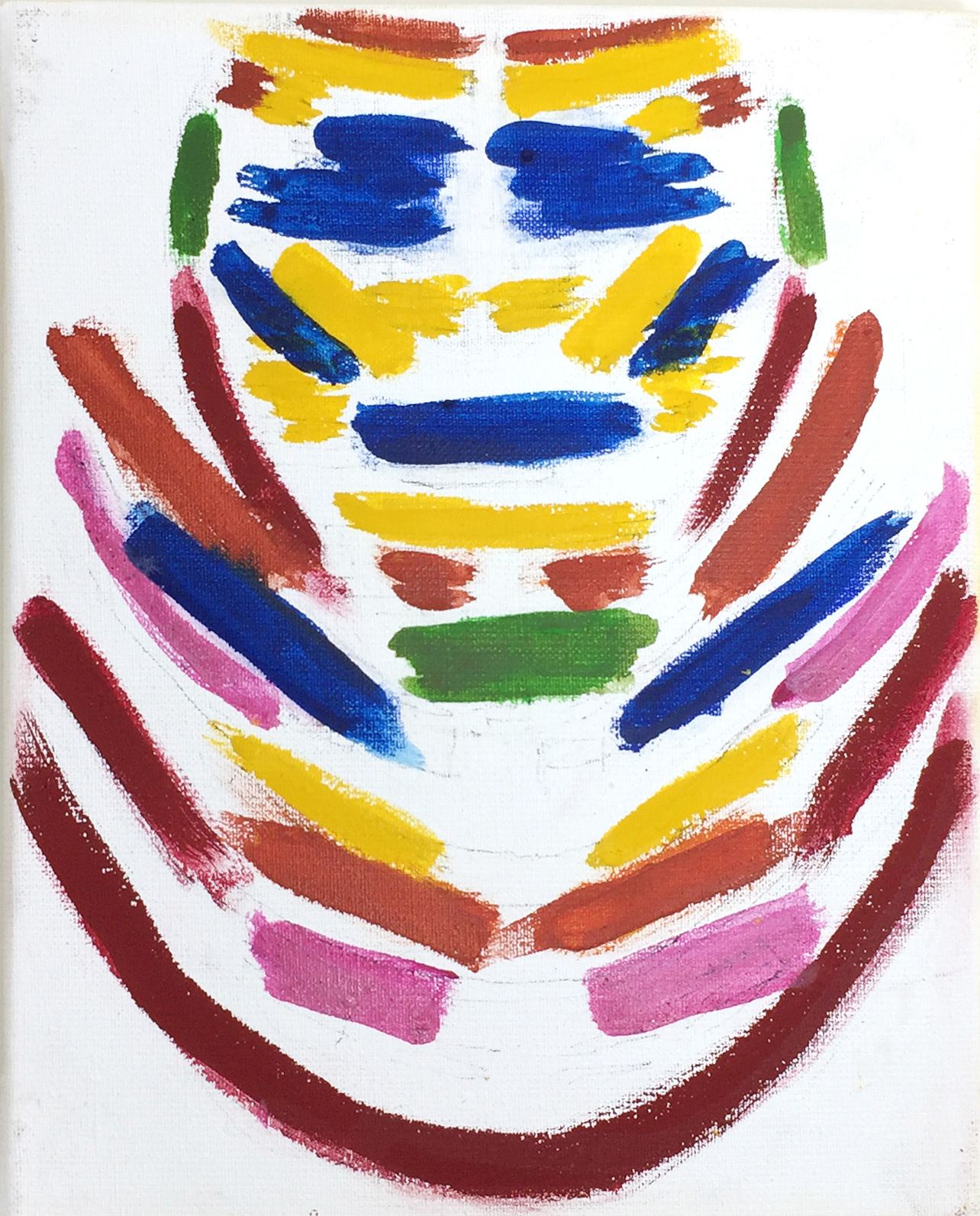 Creature 3 (Moniuszko Hall, Great Theatre in Warsaw), tempera on canvas, 30x24 cm, 2020 / Wytwór 2 (Sala Moniuszki, Teatr Narodowy w Warszawie), tempera na płótnie, 30x24 cm, 2020
