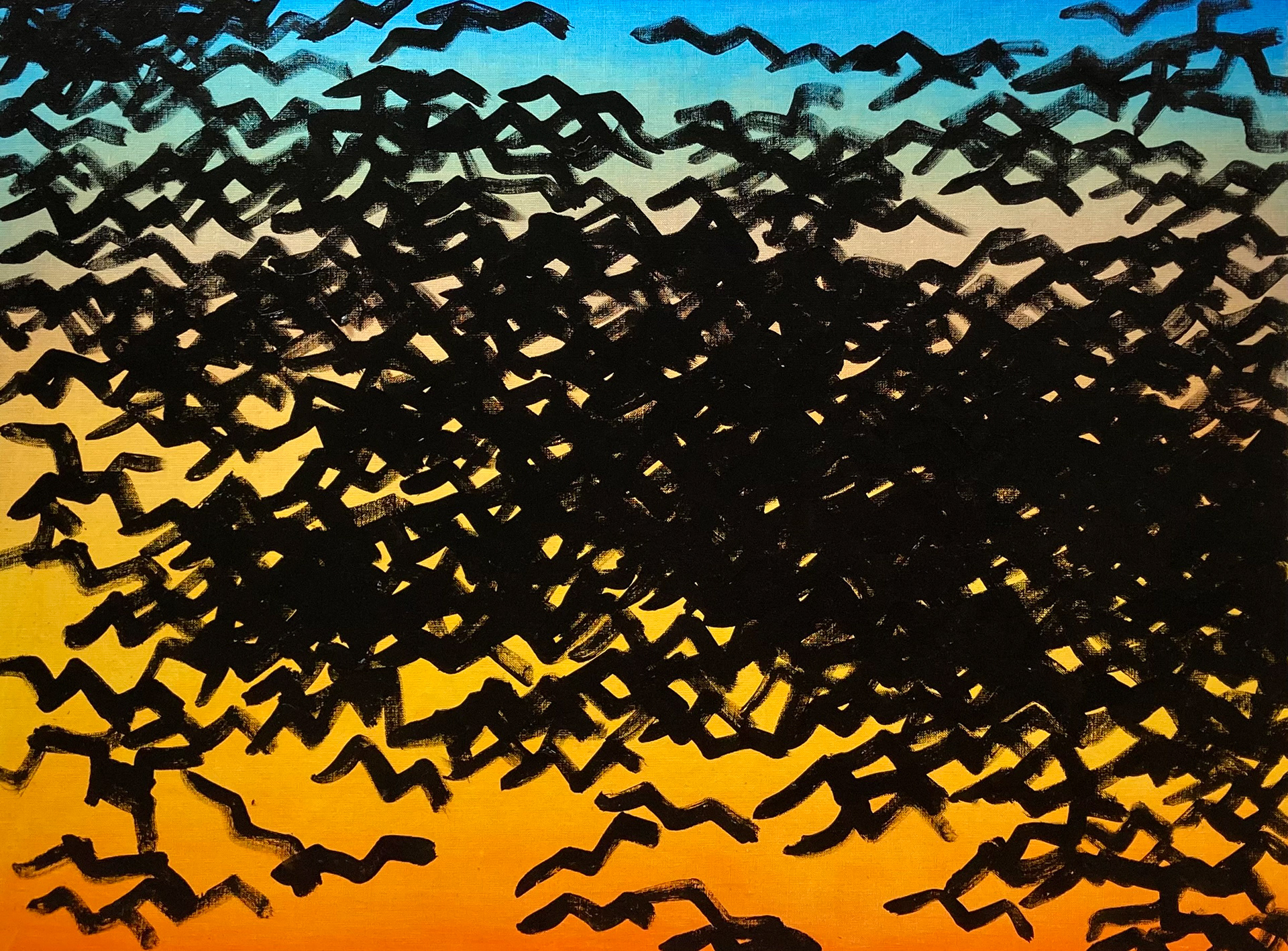 Sweet dream about sunset, oil on canvas, 50x70 cm, 2021 / Słodki sen o zachodzie słońca, olej na płótnie, 50x70 cm, 2021