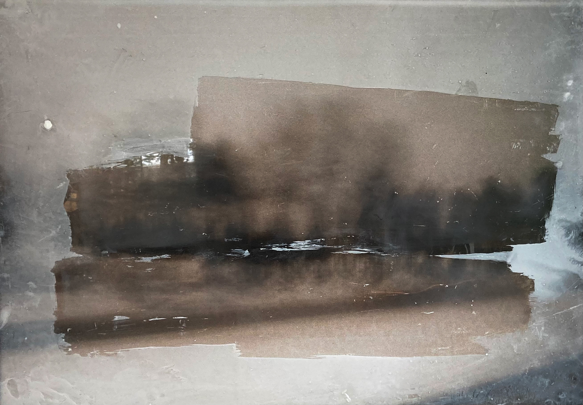 I can't see anything 2, photo print, plexi, acrylic, 70x100 cm, 2015/2019 / Nic nie widzę 2, wydruk fotografii, plexi, akryl, 70x100 cm, 2015/2019
