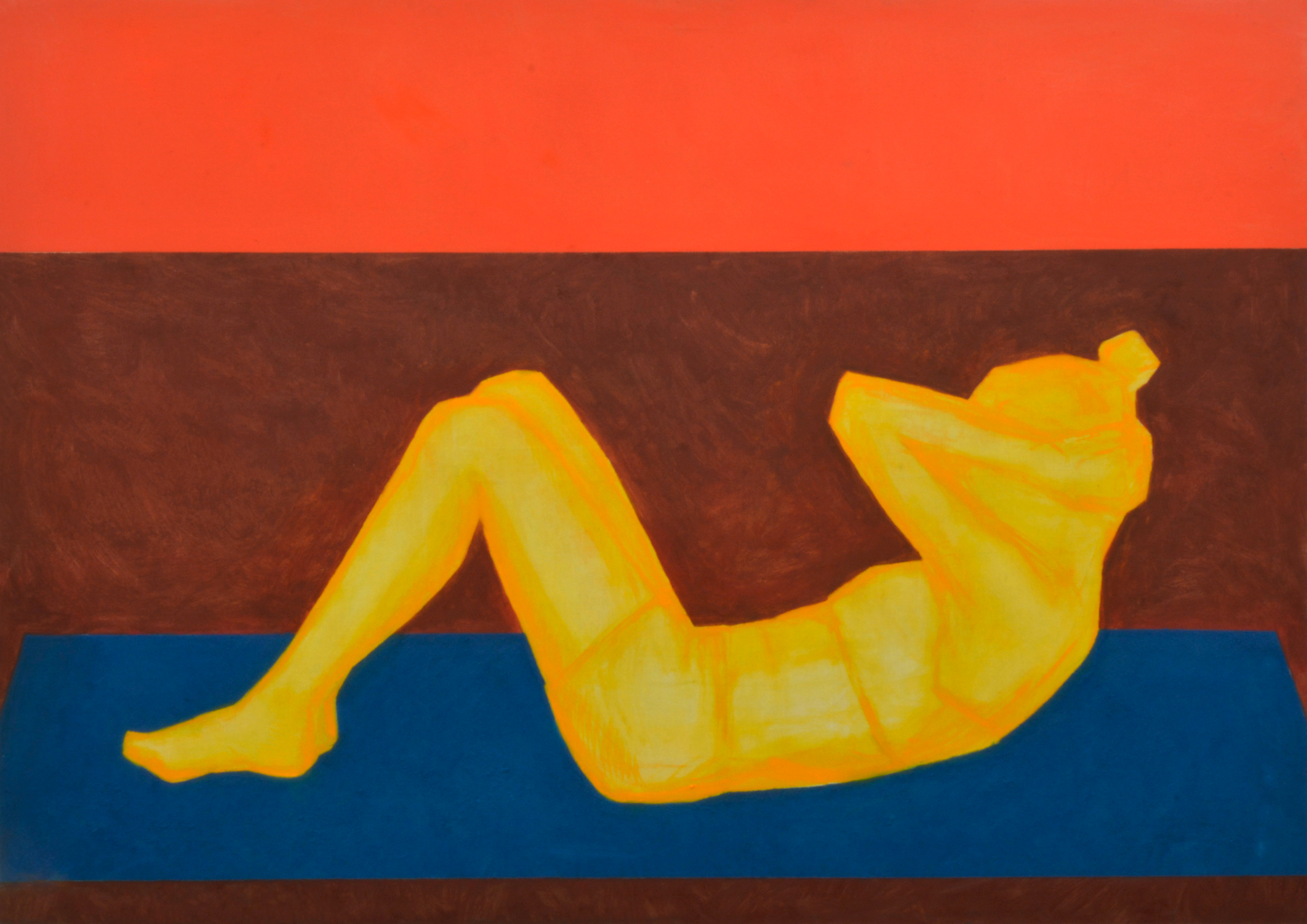 50, oil and paste wax on canvas, 120x170 cm, 2018 / 50, olej i pasta woskowa na płótnie, 120x170 cm, 2018