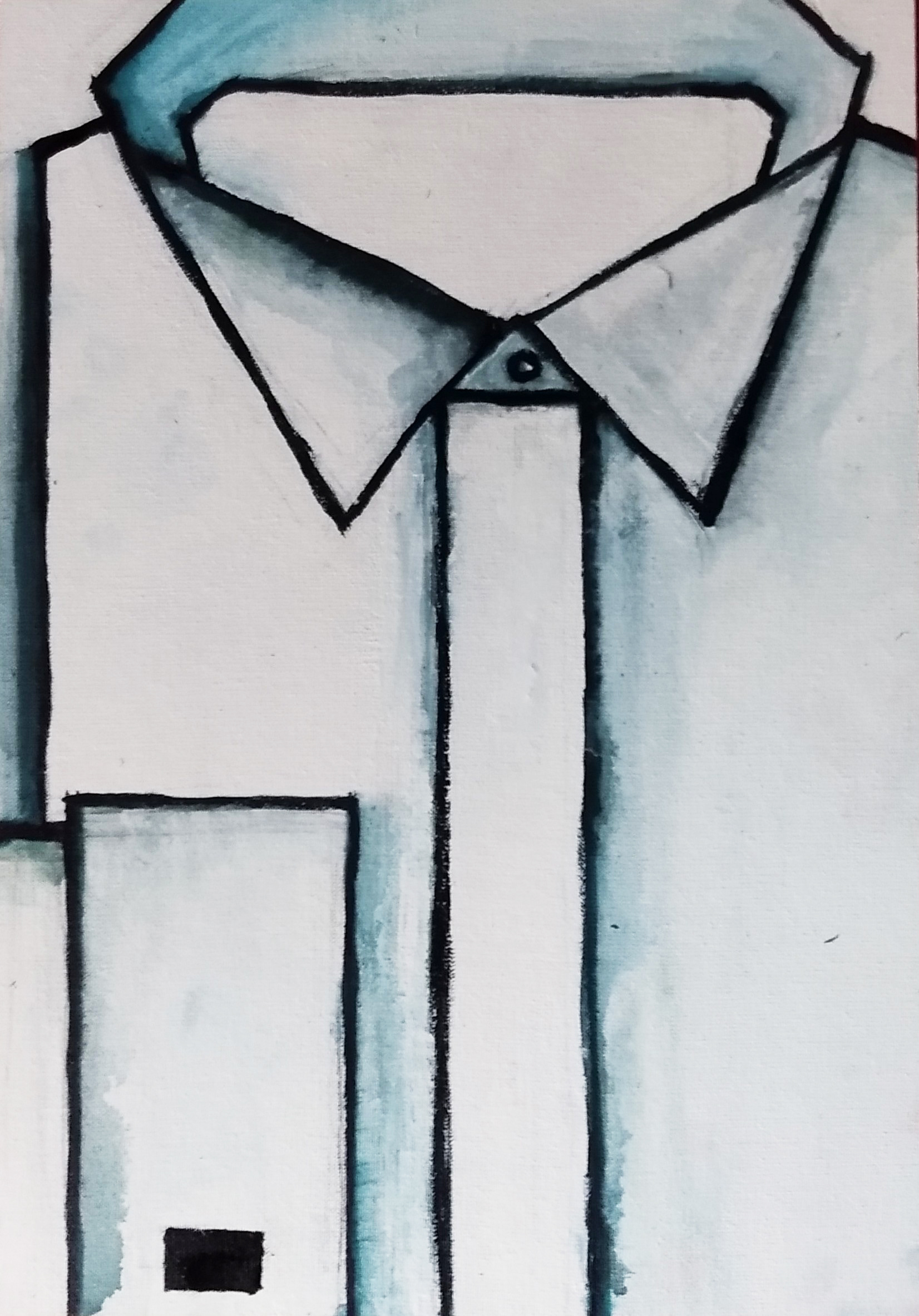 Nice, tempera on board, 30x21 cm, 2019 / Ładnie, tempera na desce,, 30x21 cm, 2019