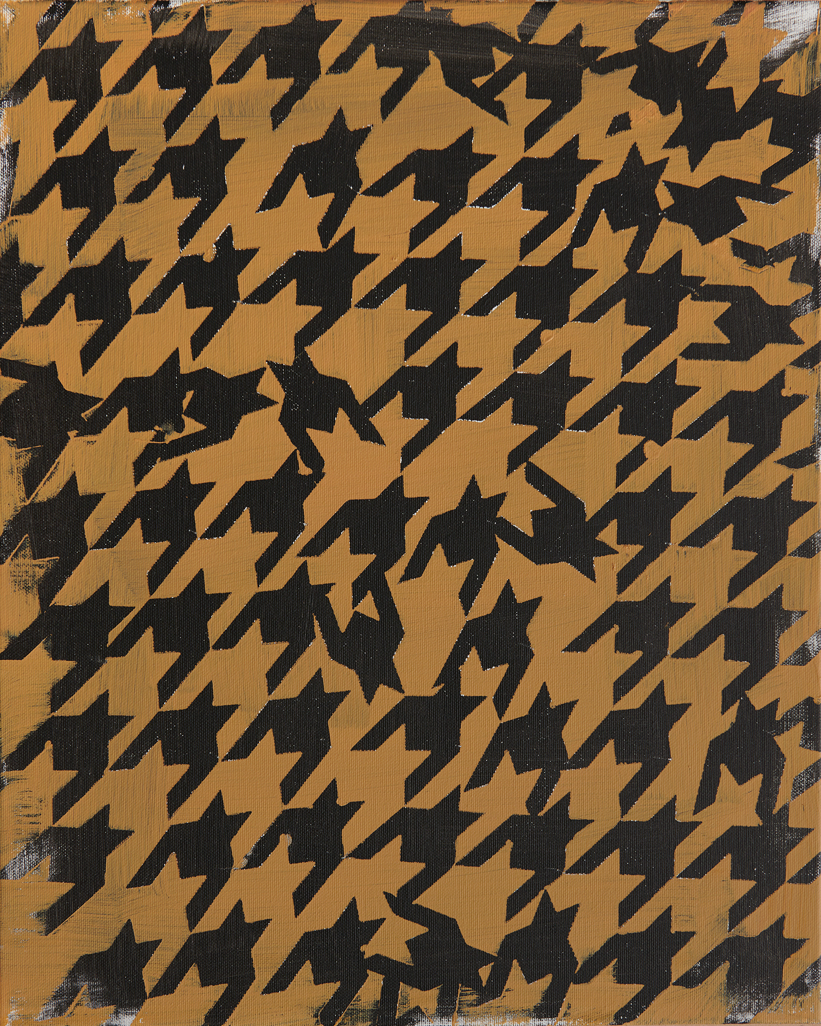 Each girl has something in common with a pepita, acrylic on canvas, 50x40 cm, 2018 / Każda dziewczyna ma w sobie coś z pepitki, 50x40 cm, akryl na płótnie, 2018