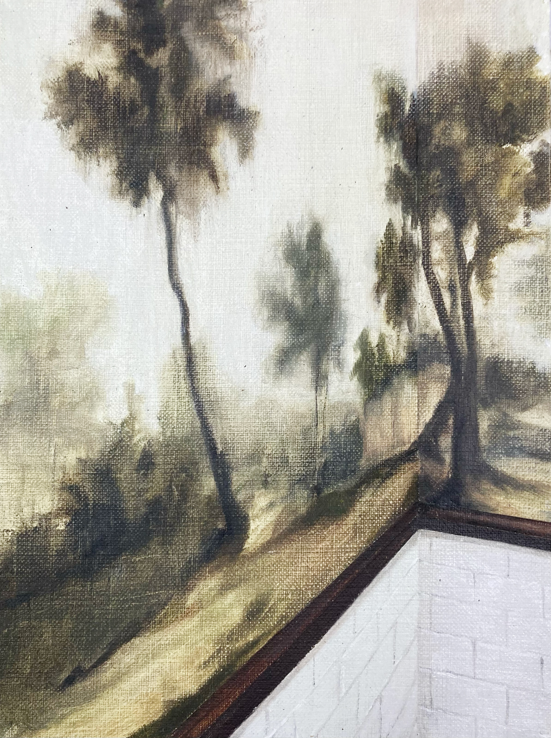 Habitat (sketch), oil on canvas, 24x18 cm, 2025 / Habitat (szkic), olej na płótnie, 24x18 cm, 2025