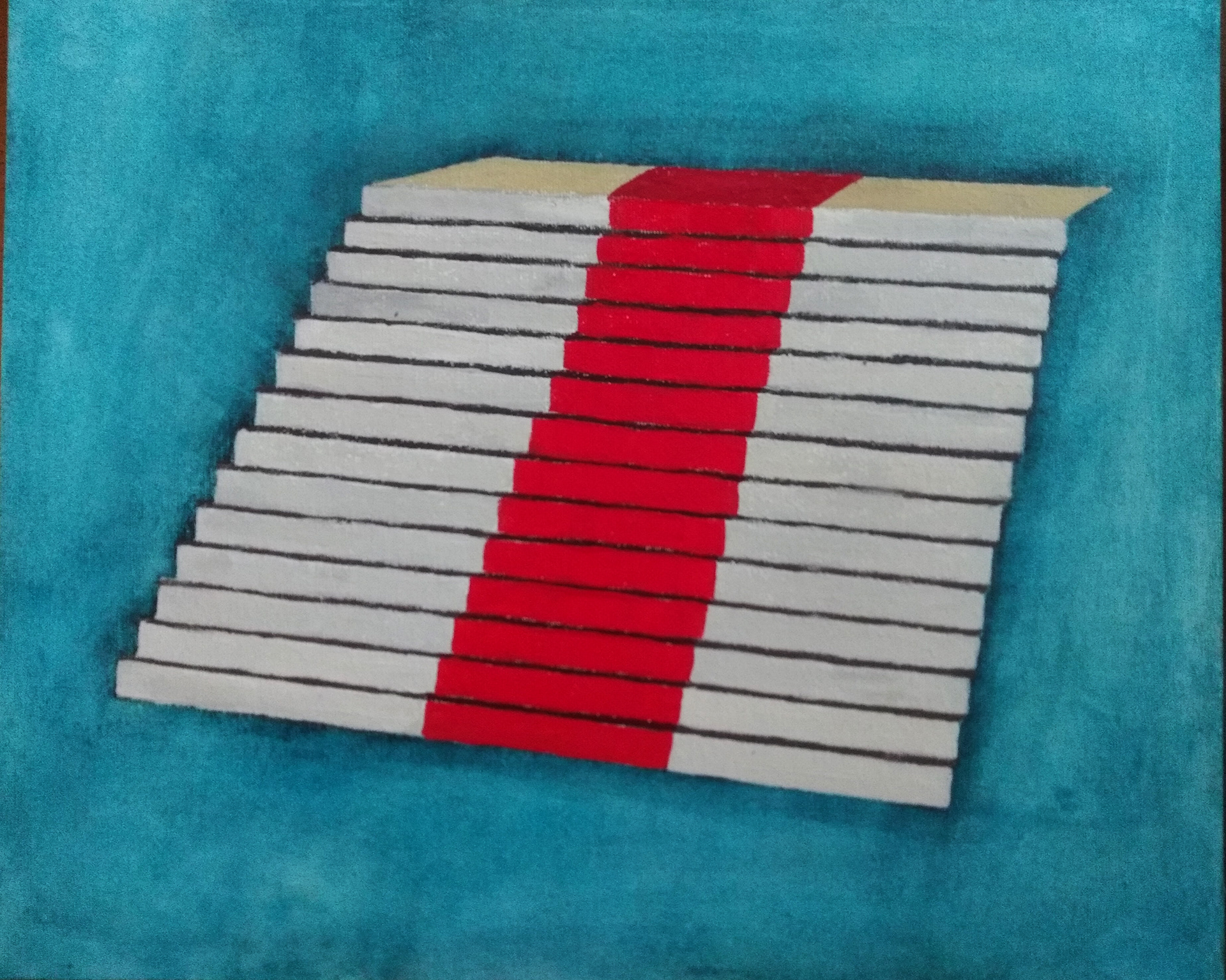 The object, tempera on board, 27x33 cm, 2019 / Obiekt (szkic), tempera na desce, 27x33 cm, 2019