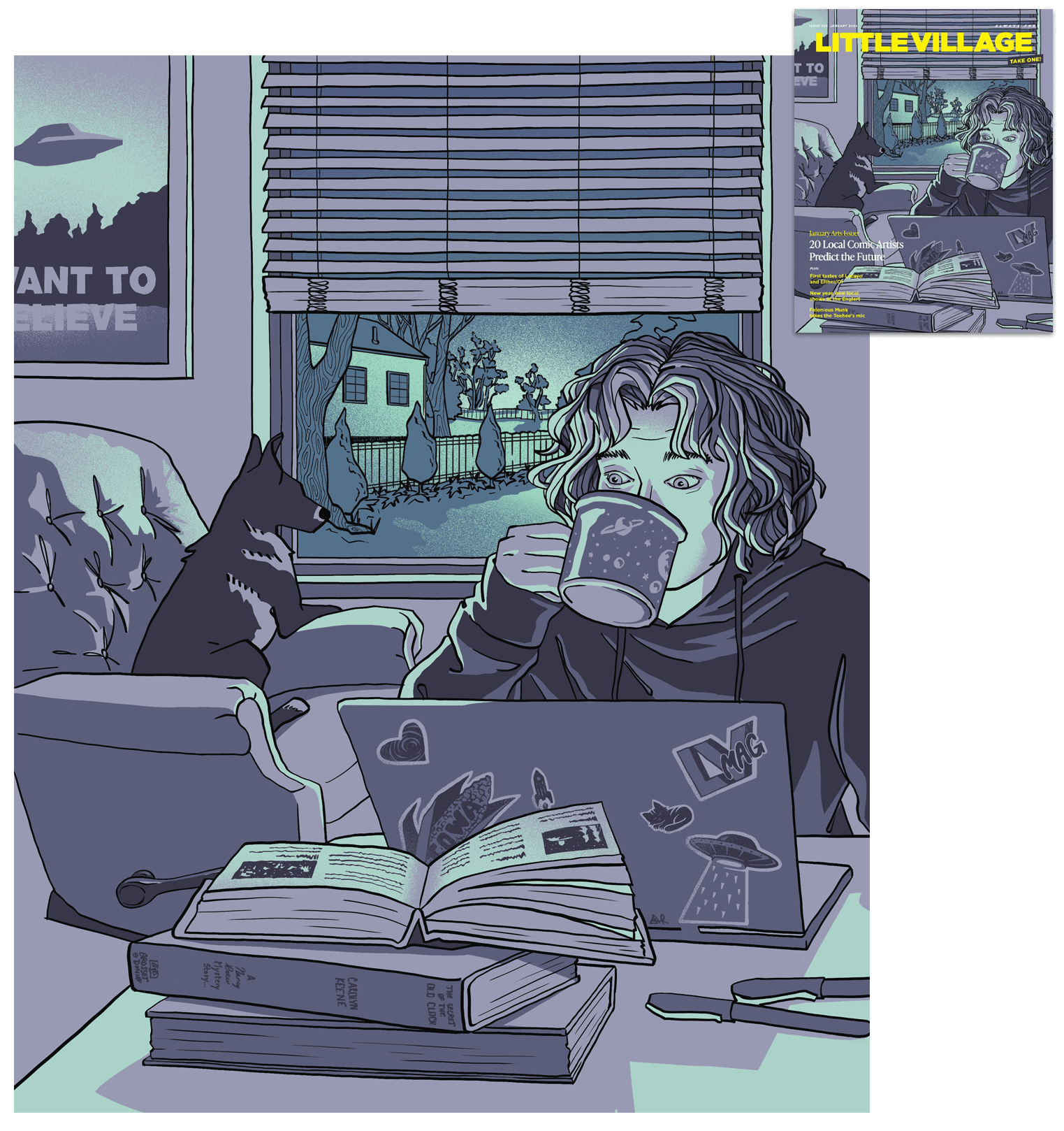 Little Villiage Magazine Cover (Jan 2024 Issue)