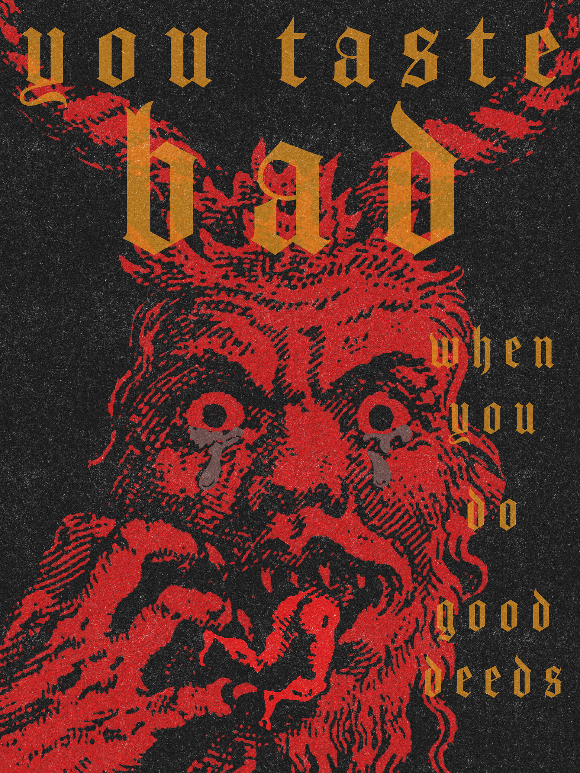 graphic used: Lucifer by Cornelis Galle, based on Lodovico Cigoli's original sketch