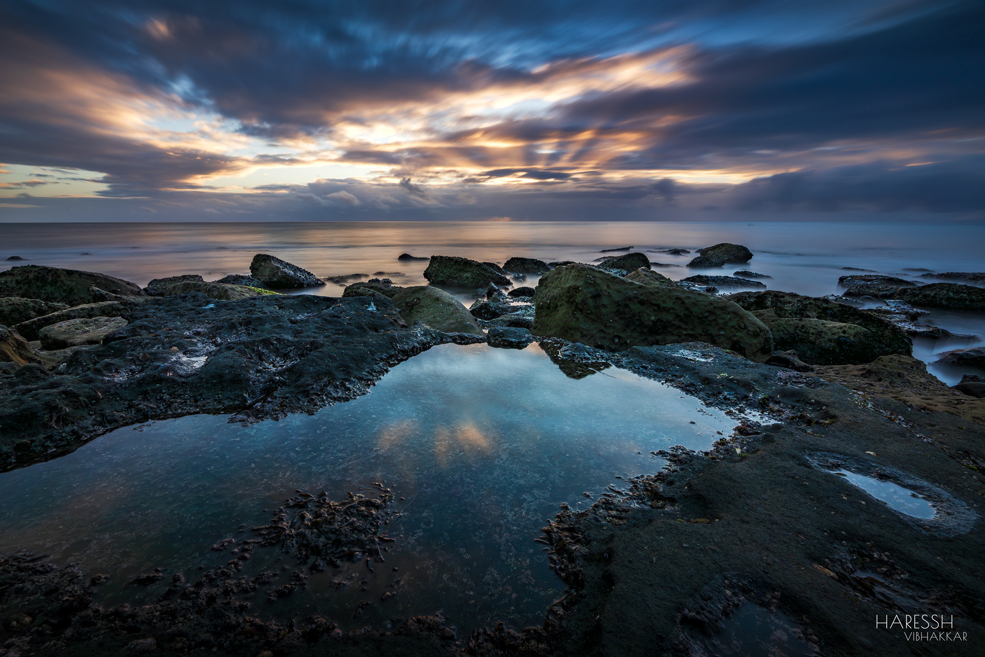 Sunset at base of Sunset cliffs