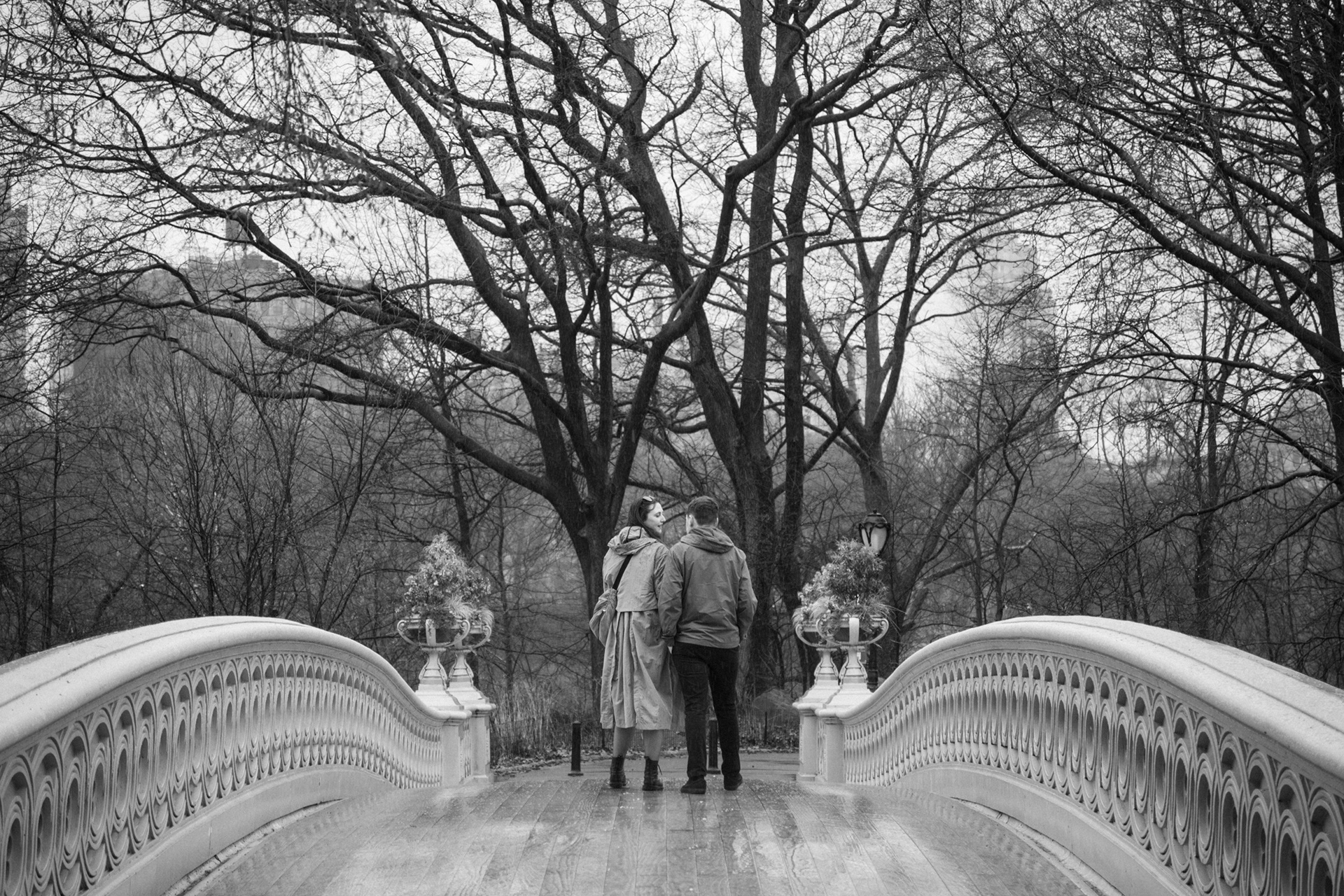 engagement session Bow Bridge Central Park