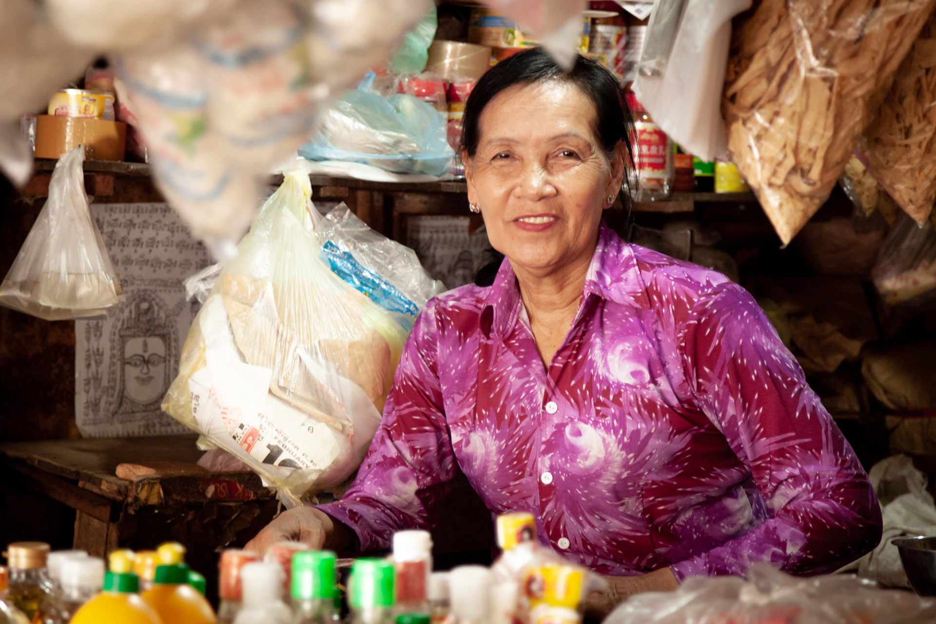 Friendly vendors abound in the ubiquitous Cambodian markets. Some of our favourite hours were spent exploring these bustling hubs.