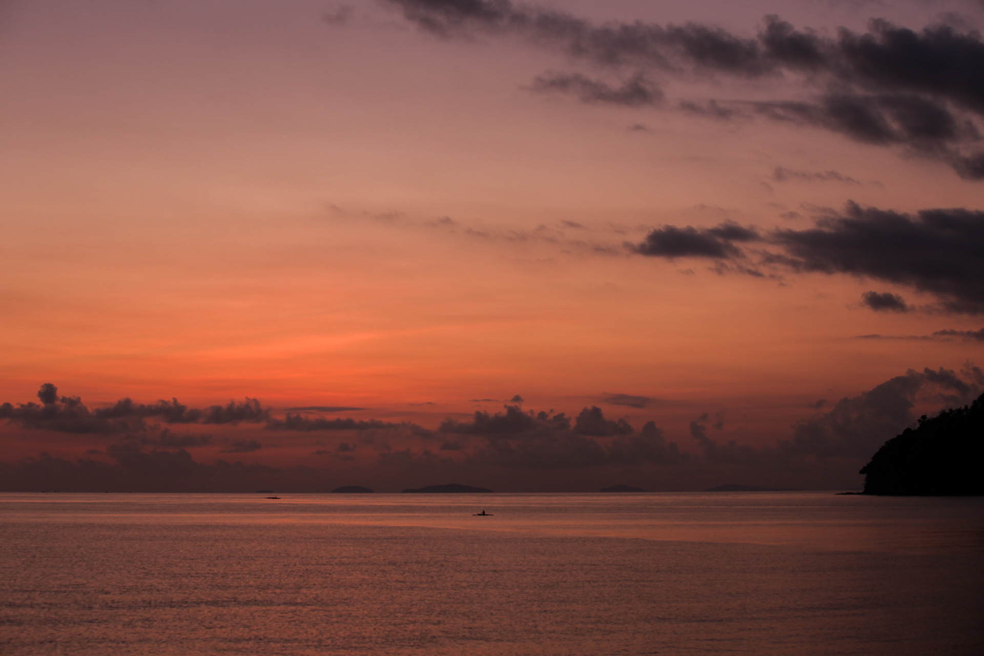 The Philippines is beautiful. Sunrise in Puerto Galera.