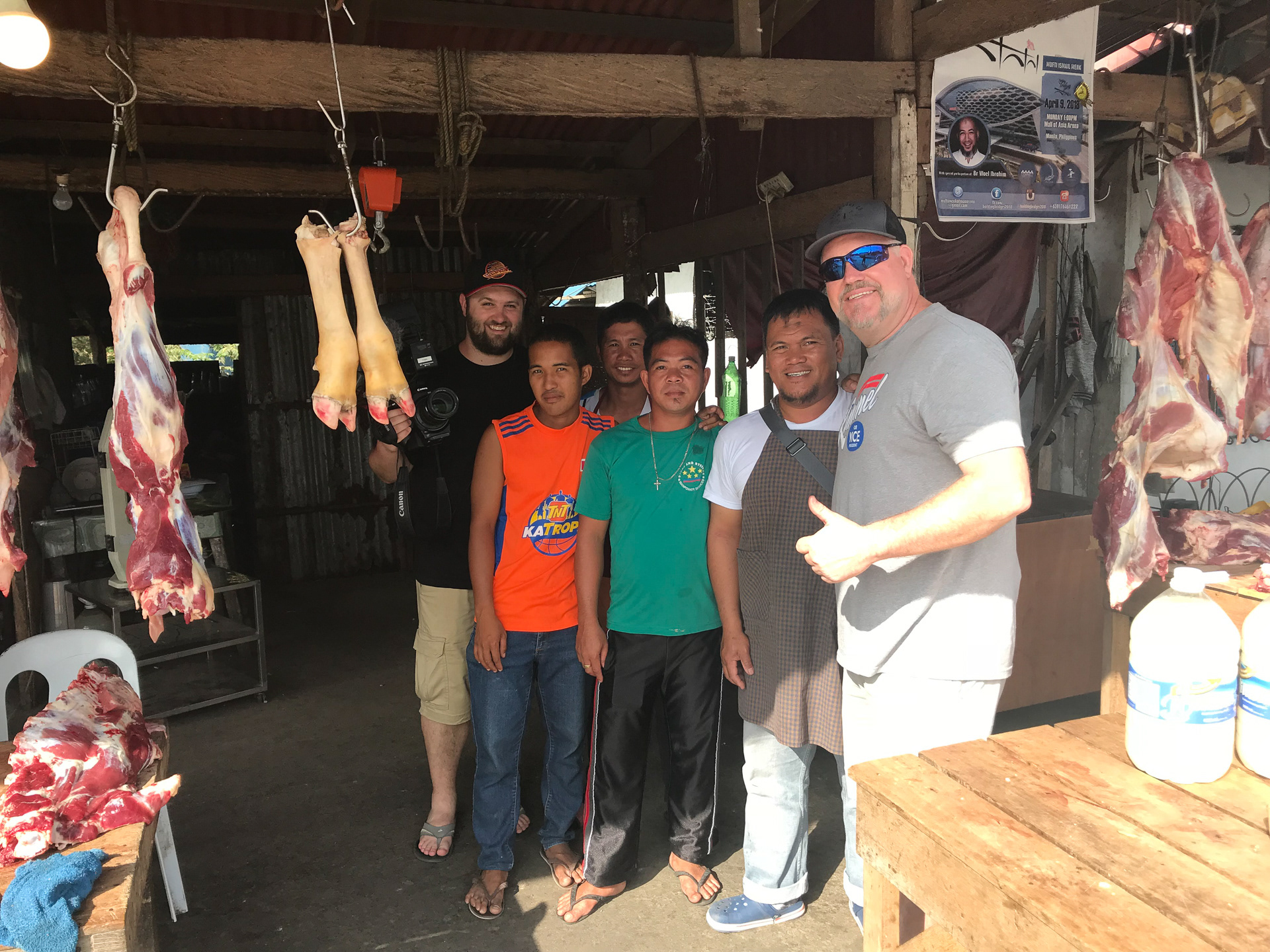 Quick stop at a Halal butcher on the road to Tagaytay.