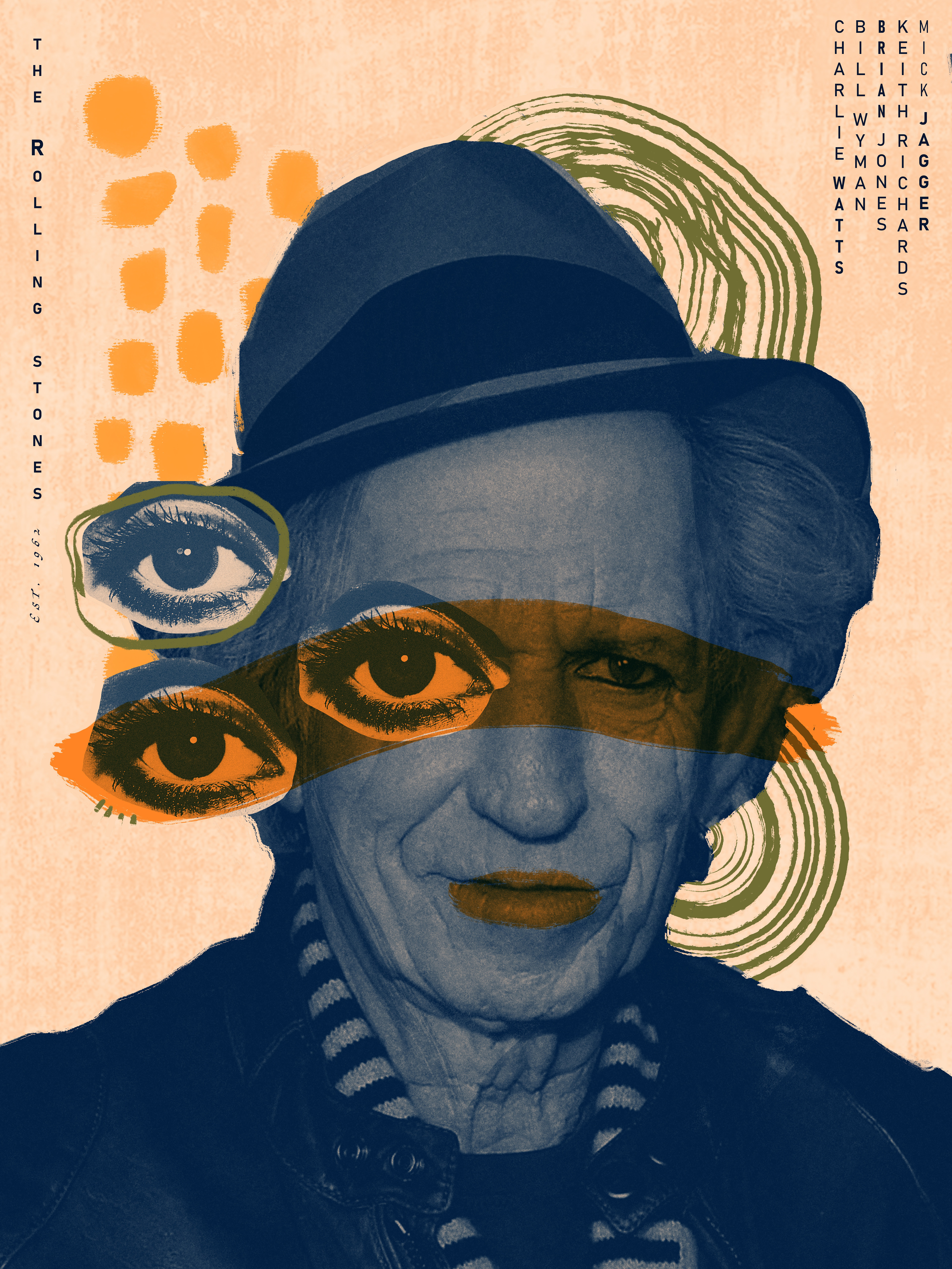 Keith Richards poster close up