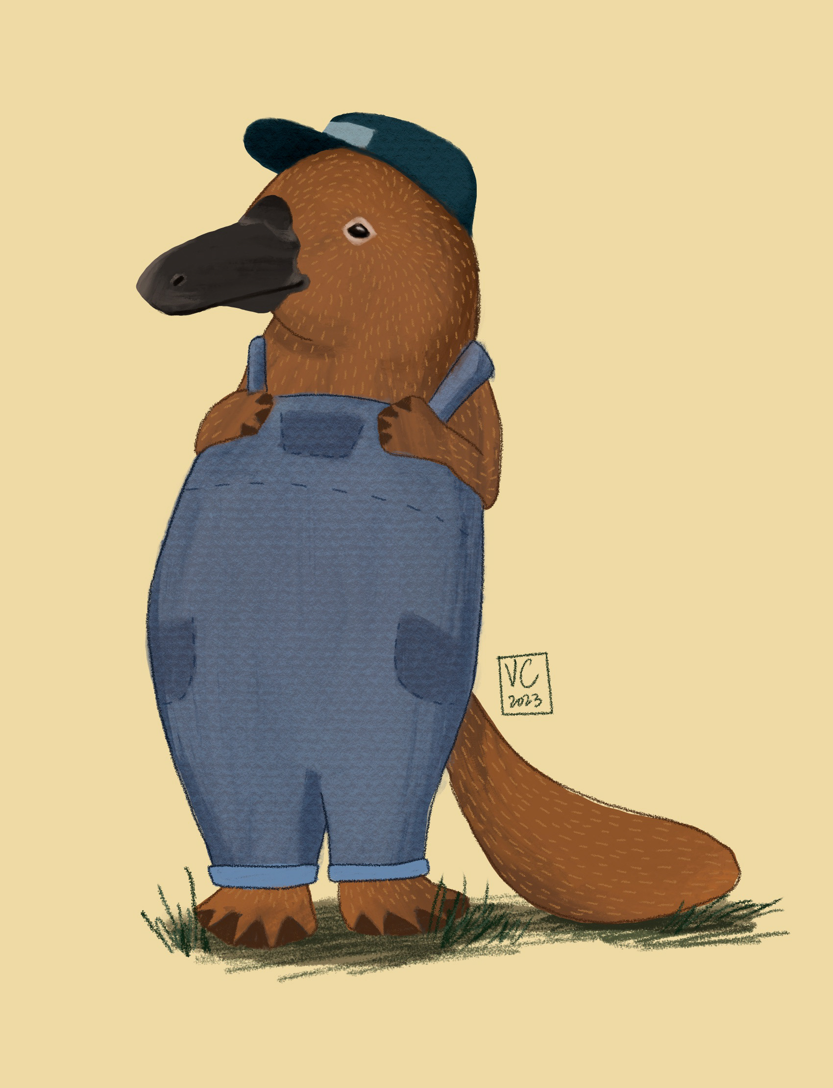 Platypus farmer - Procreate