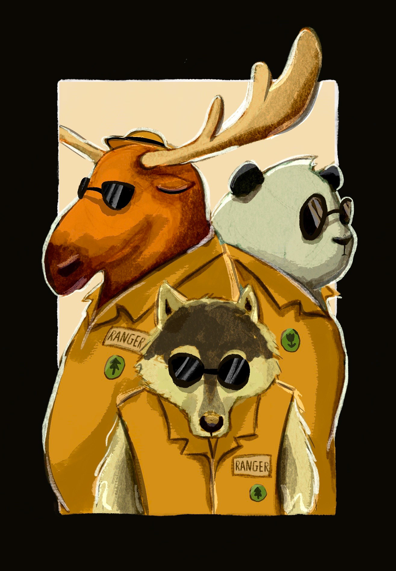 The Rangers with glasses - Procreate